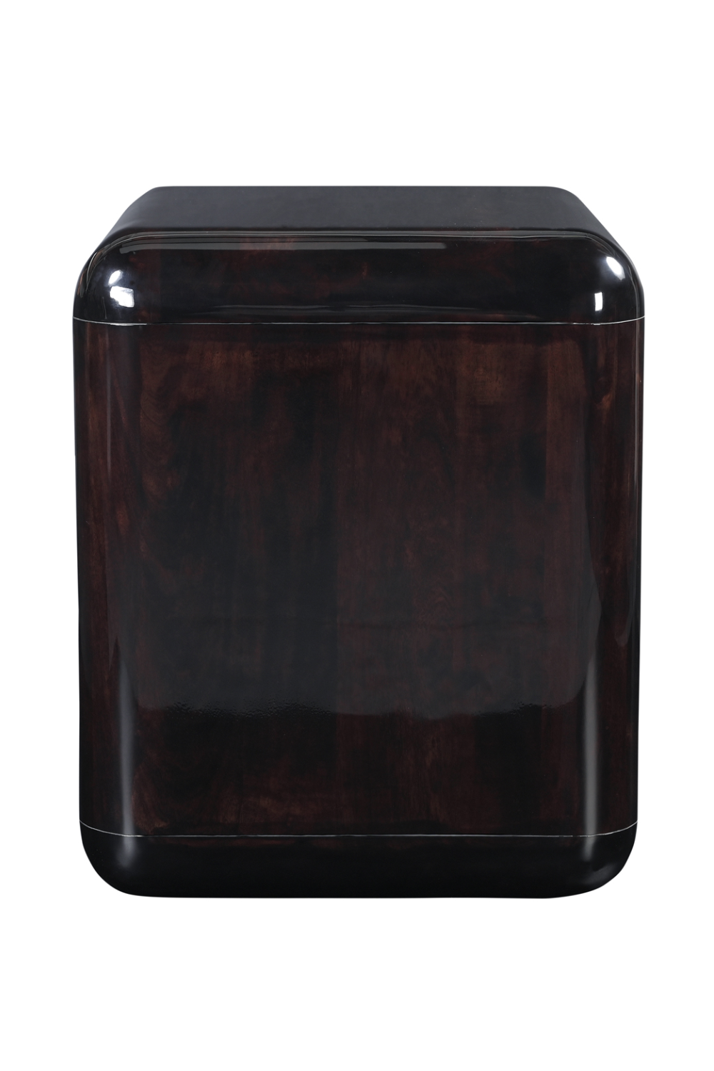 Modern European furniture - 2-Drawer Brown Acacia Nightstand - www.oroa.com