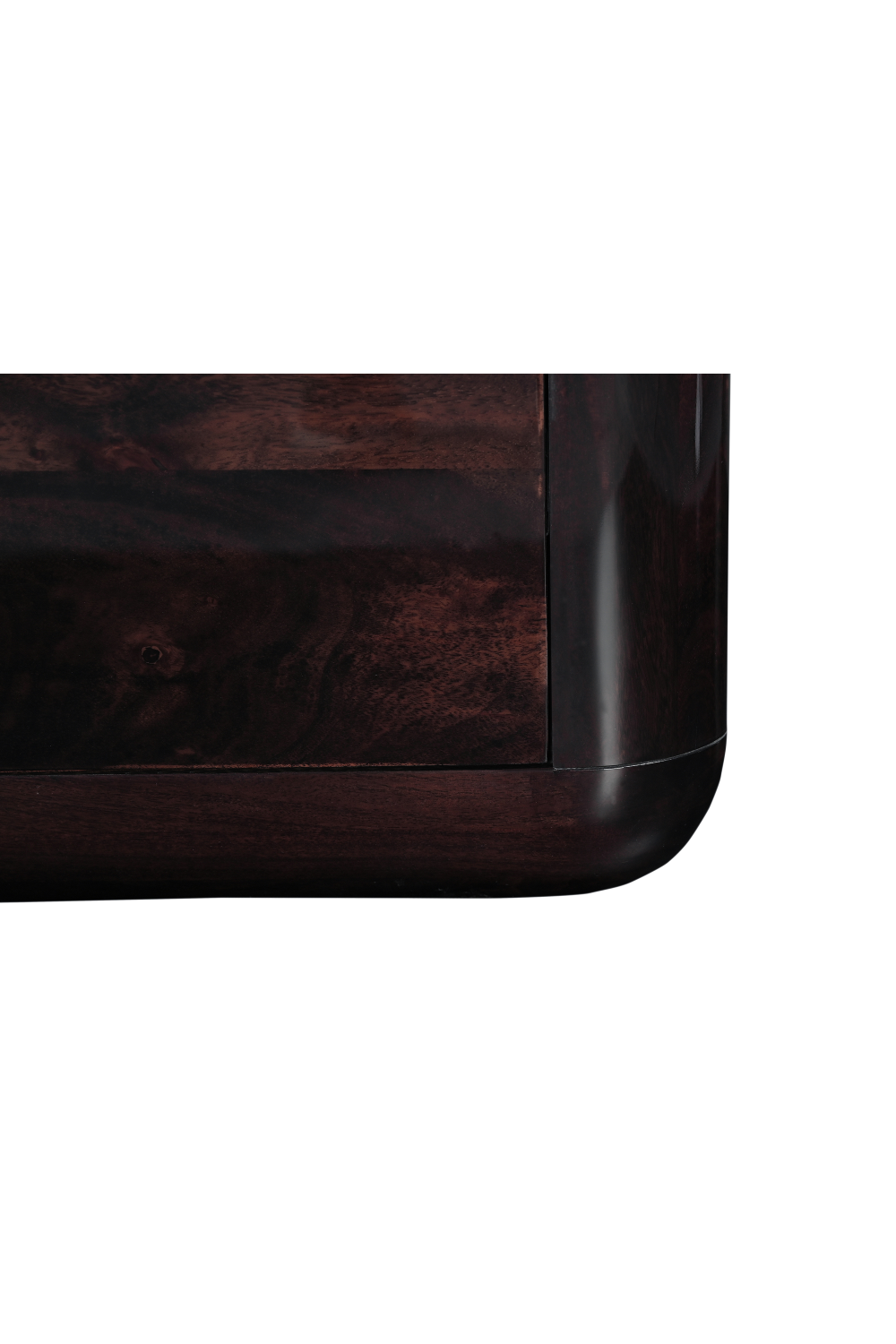 Modern European furniture - 2-Drawer Brown Acacia Nightstand - www.oroa.com