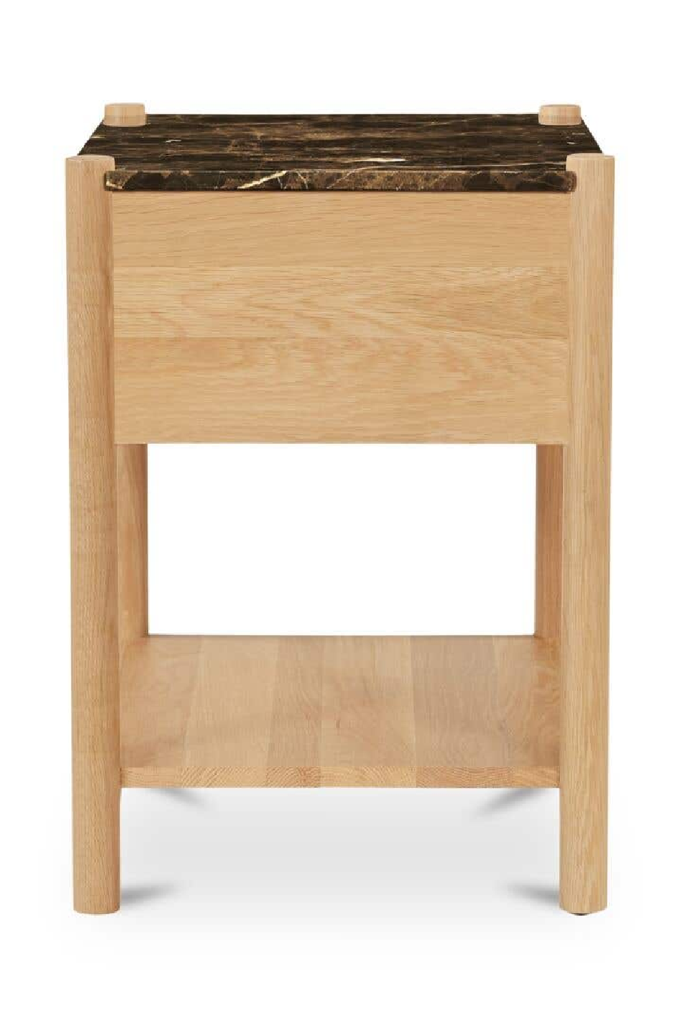 Marble Top 1-Drawer Nightstand | Novi Living Elio | Oroa.com