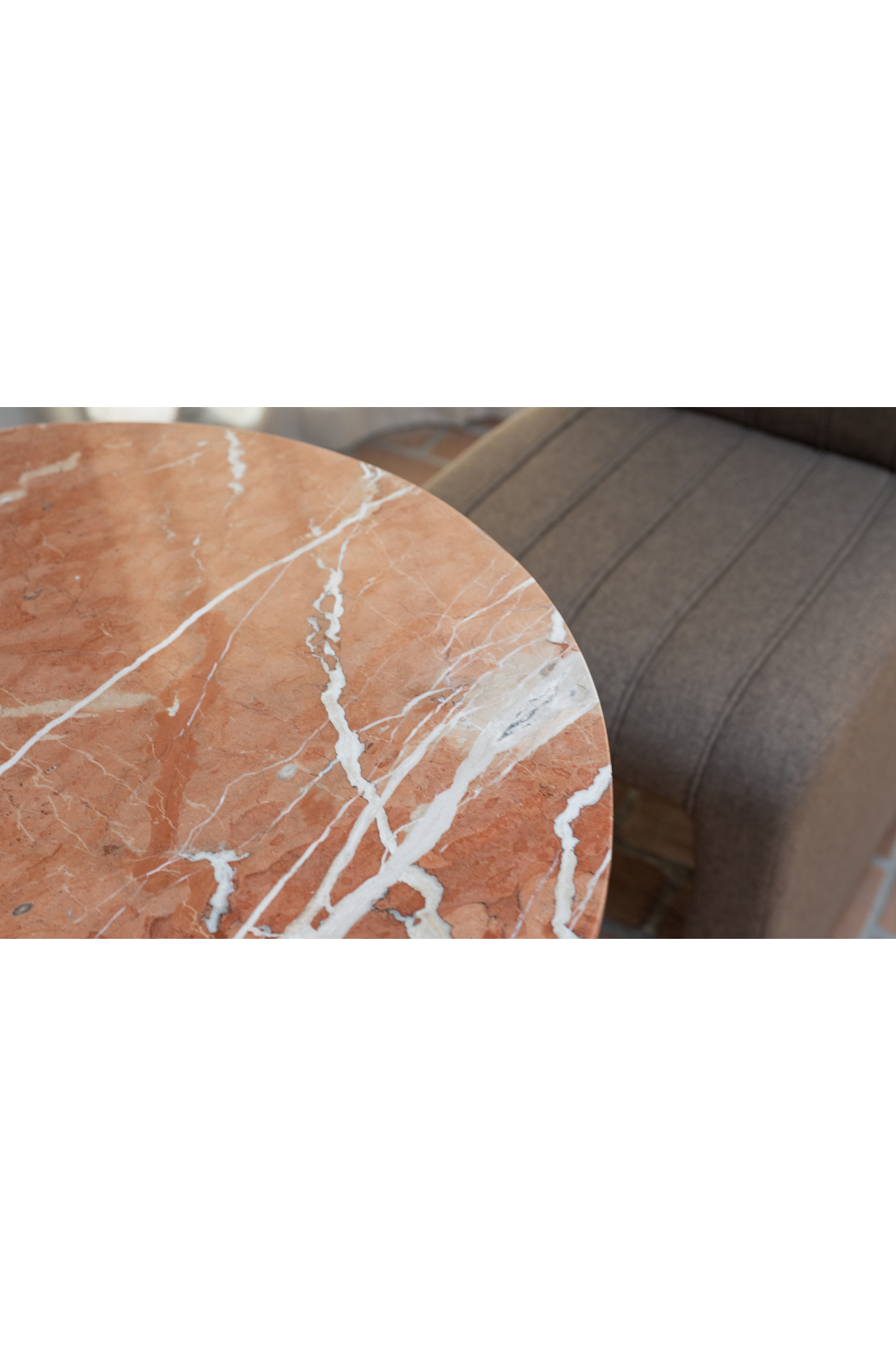 Modern European furniture - Round Marble Pedestal Coffee Table - www.oroa.com