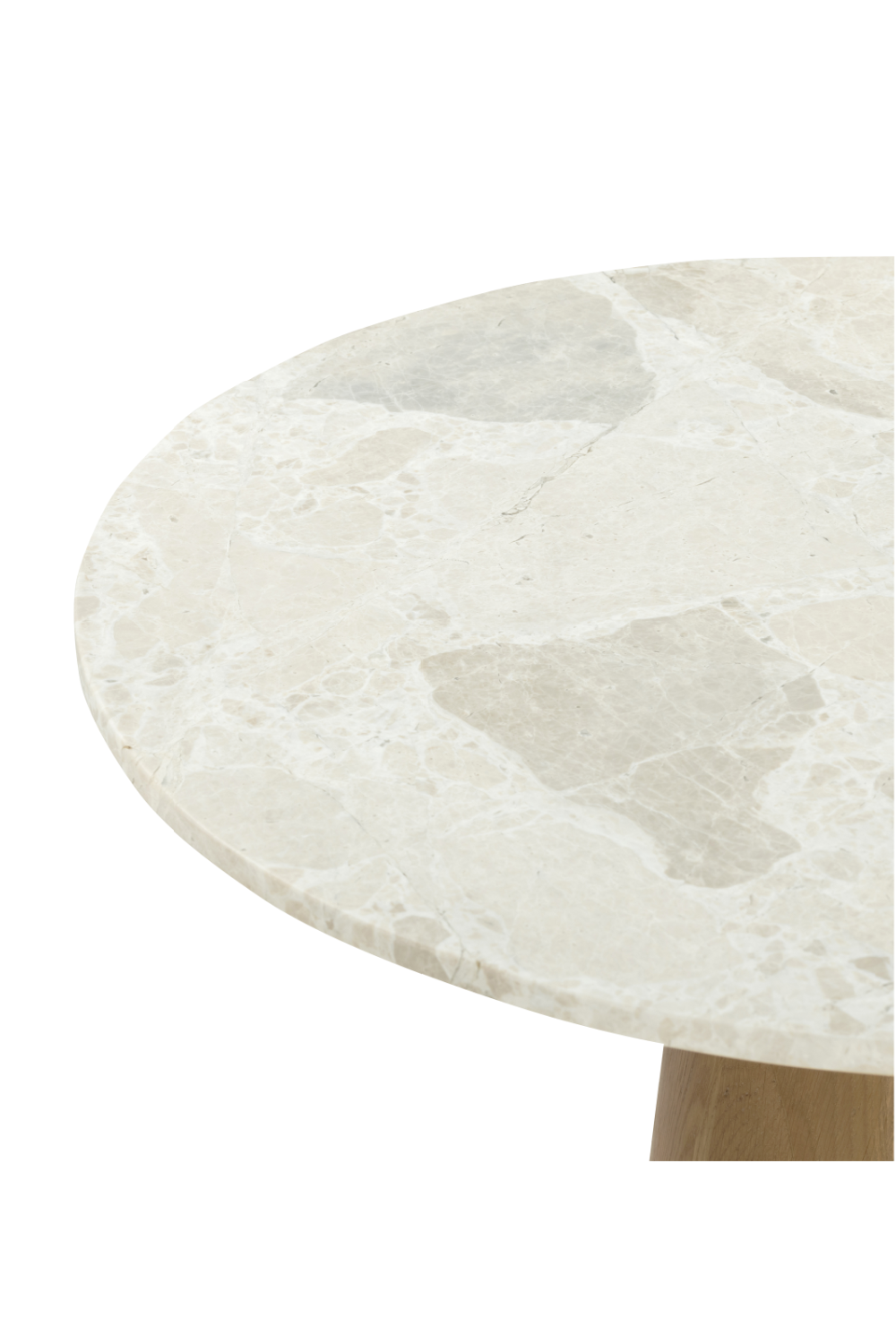 Round Marble Pedestal Coffee Table | Novi Living Sage | Oroa.com