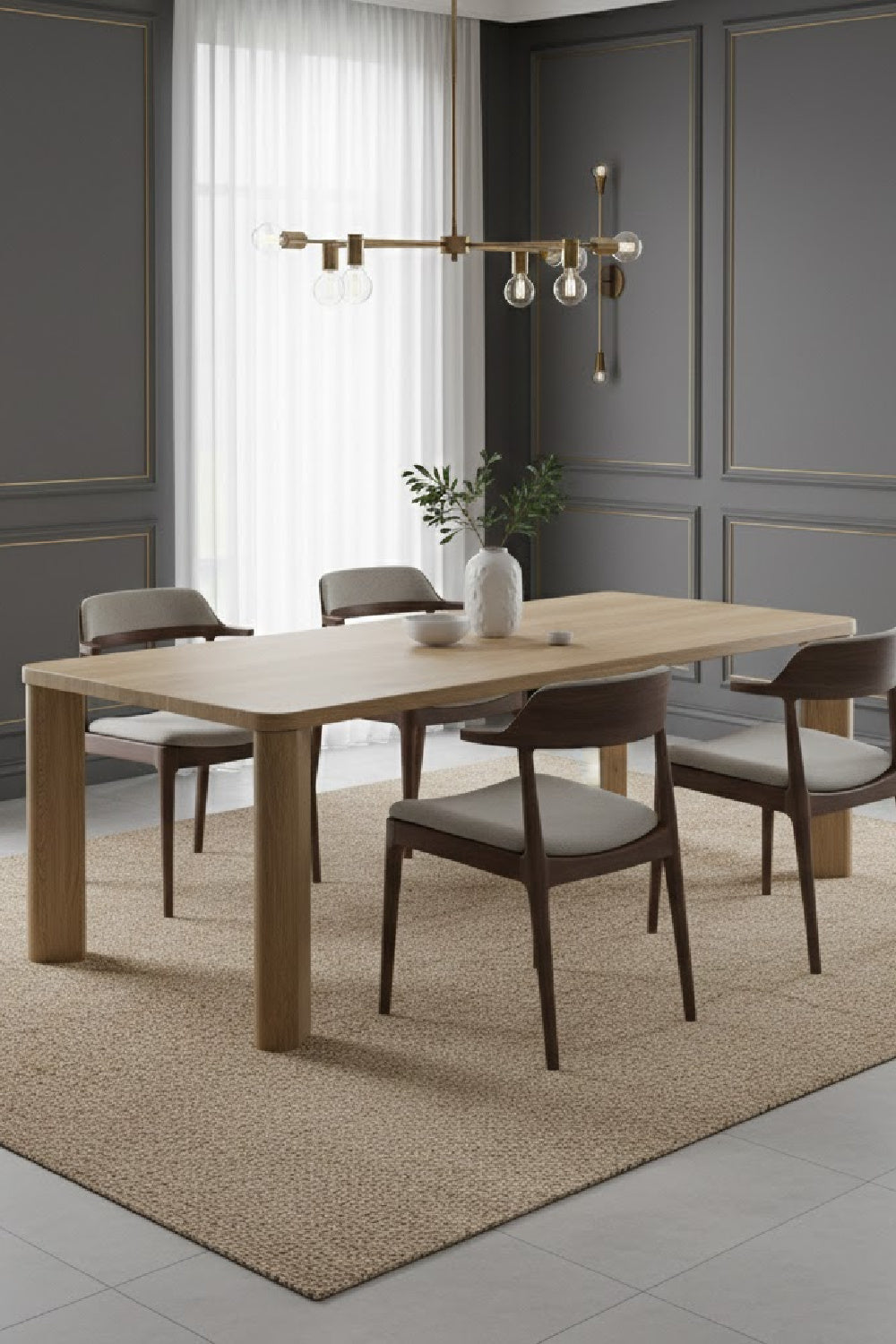 Minimalist Rectangular Dining Table | Novi Living Segment | Oroa.com