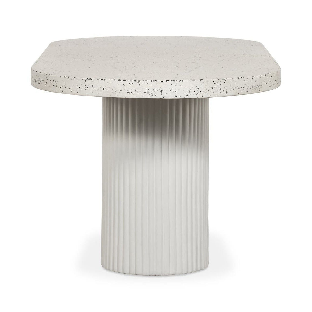 Modern European furniture - White Terrazzo Outdoor Dining Table - www.oroa.com