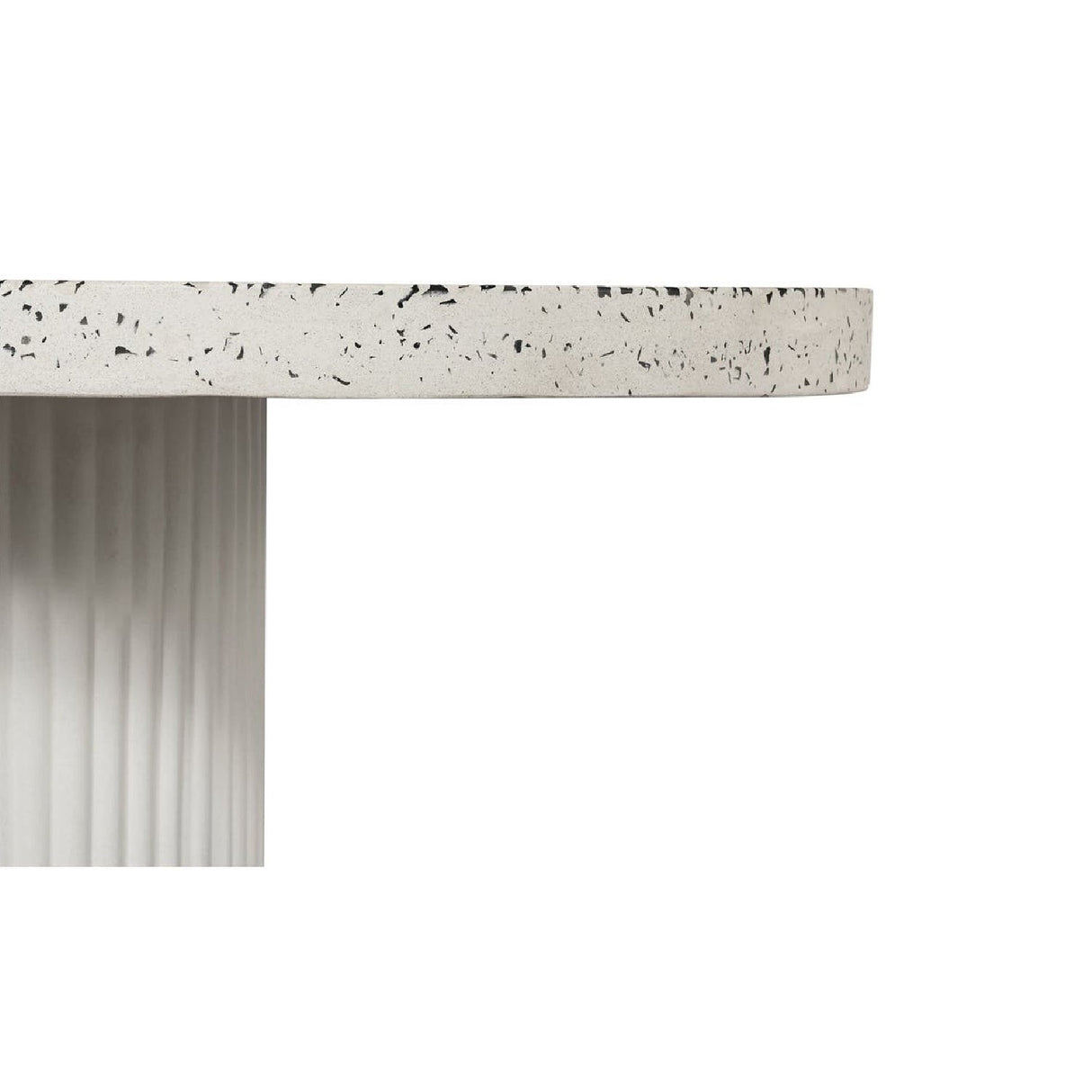 Modern European furniture - White Terrazzo Outdoor Dining Table - www.oroa.com