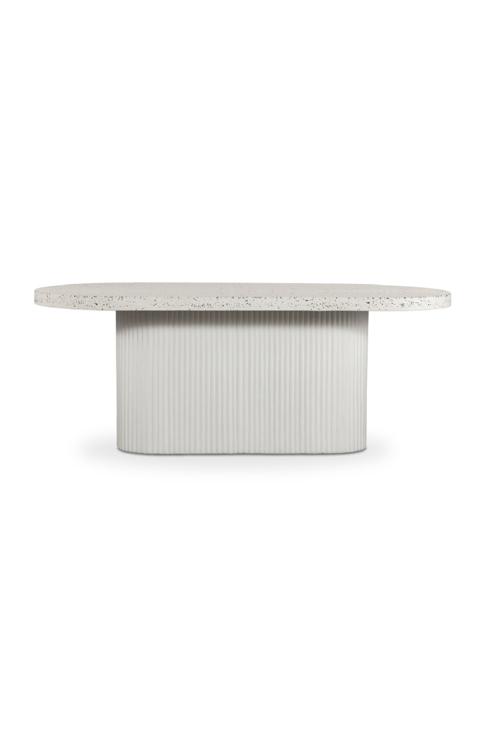 Modern European furniture - White Terrazzo Outdoor Dining Table - www.oroa.com