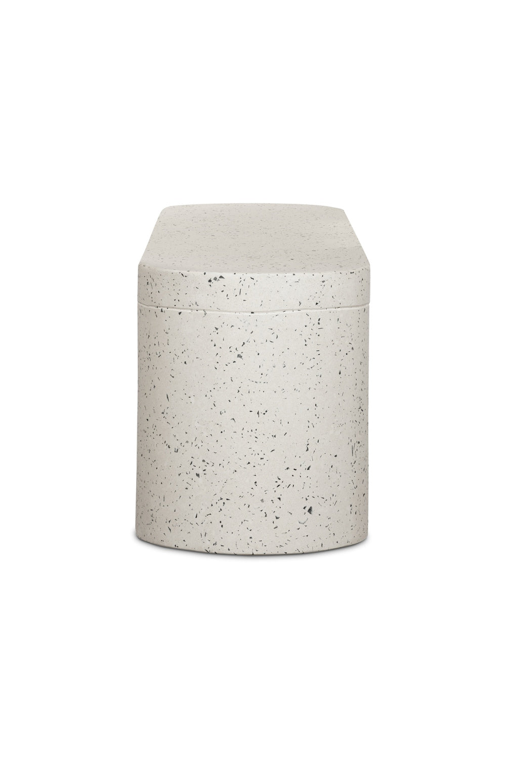 Modern European furniture - White Terrazzo Outdoor Bench - www.oroa.com