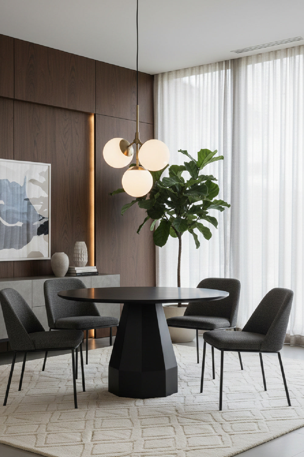 Concrete Indoor/Outdoor Dining Table | Novi Living Templo | Oroa.com