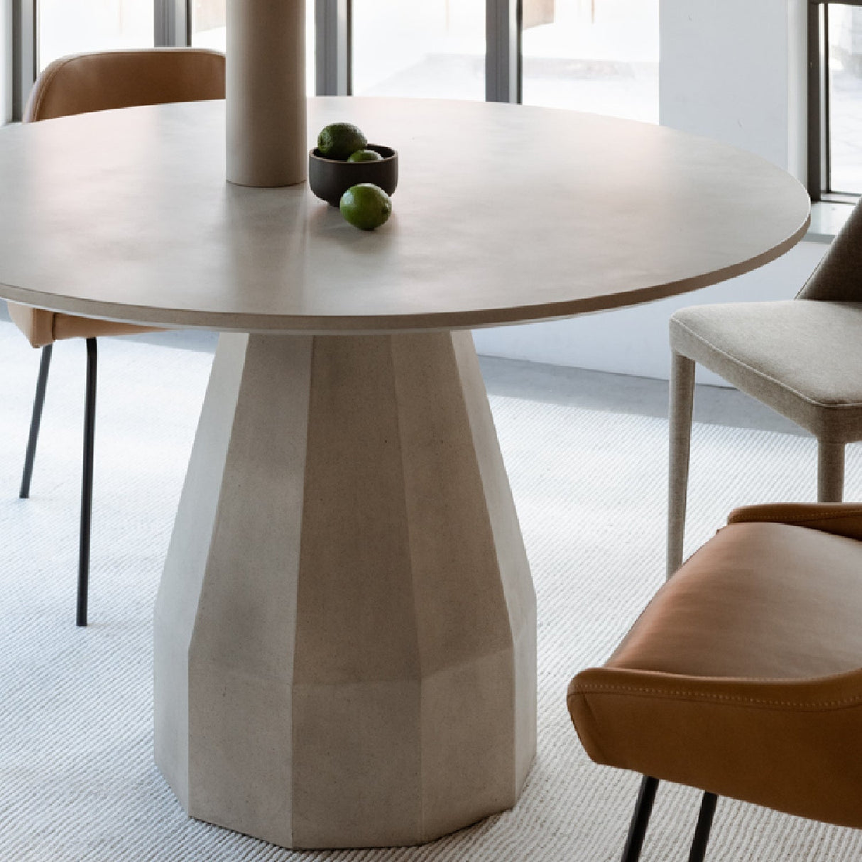 Modern European furniture - Concrete Indoor/Outdoor Dining Table - www.oroa.com