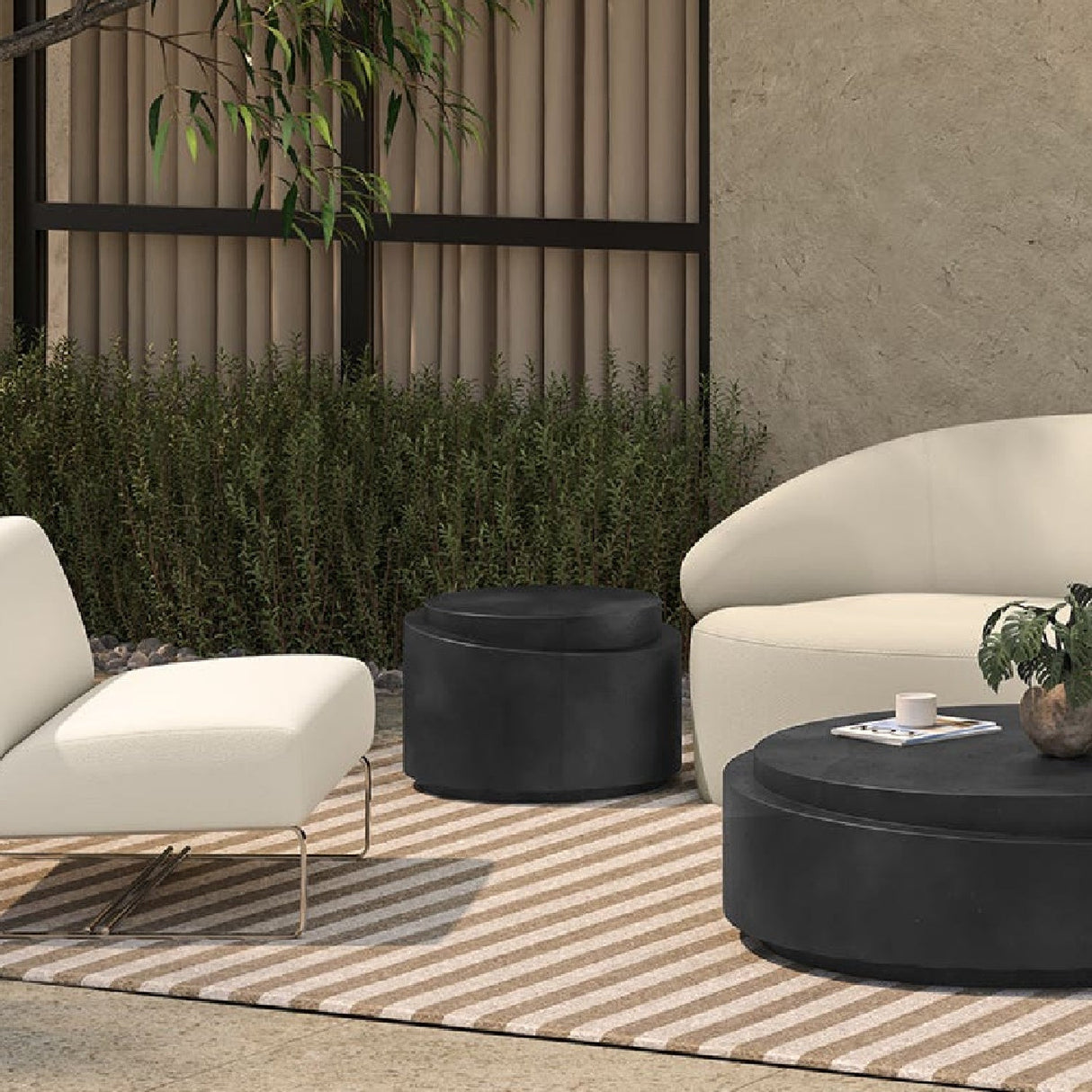 Modern European furniture - Round Outdoor Accent Table - www.oroa.com