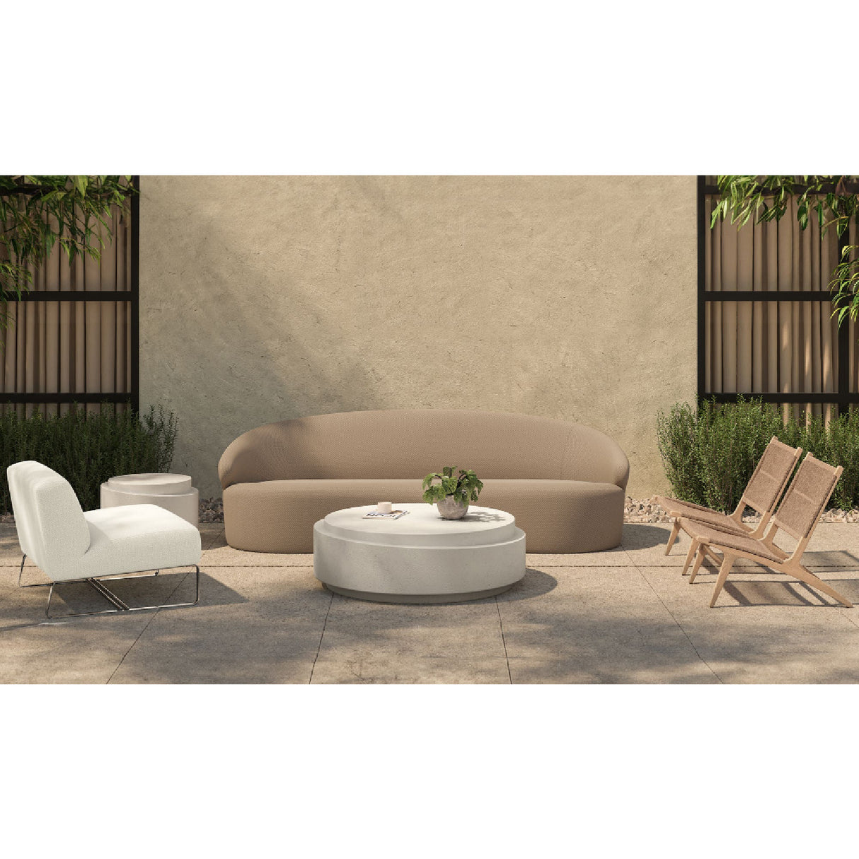 Modern European furniture - Round Outdoor Accent Table - www.oroa.com