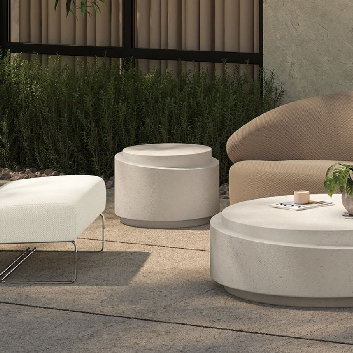 Modern European furniture - Round Outdoor Accent Table - www.oroa.com