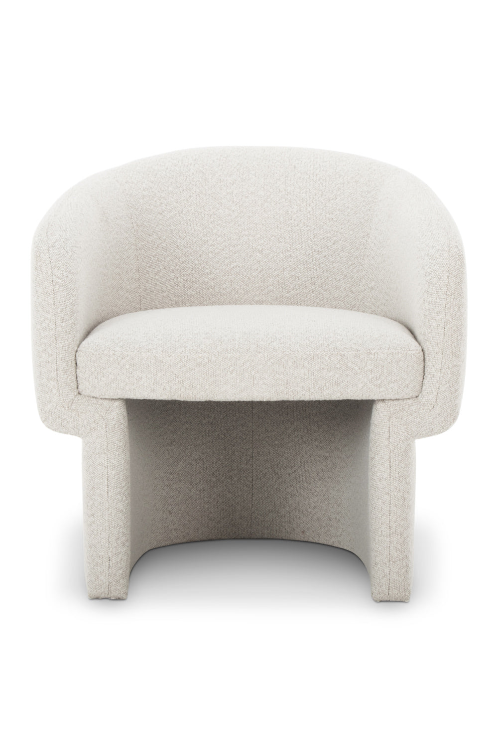 Modern European furniture - White Curved Occasional Chair - www.oroa.com