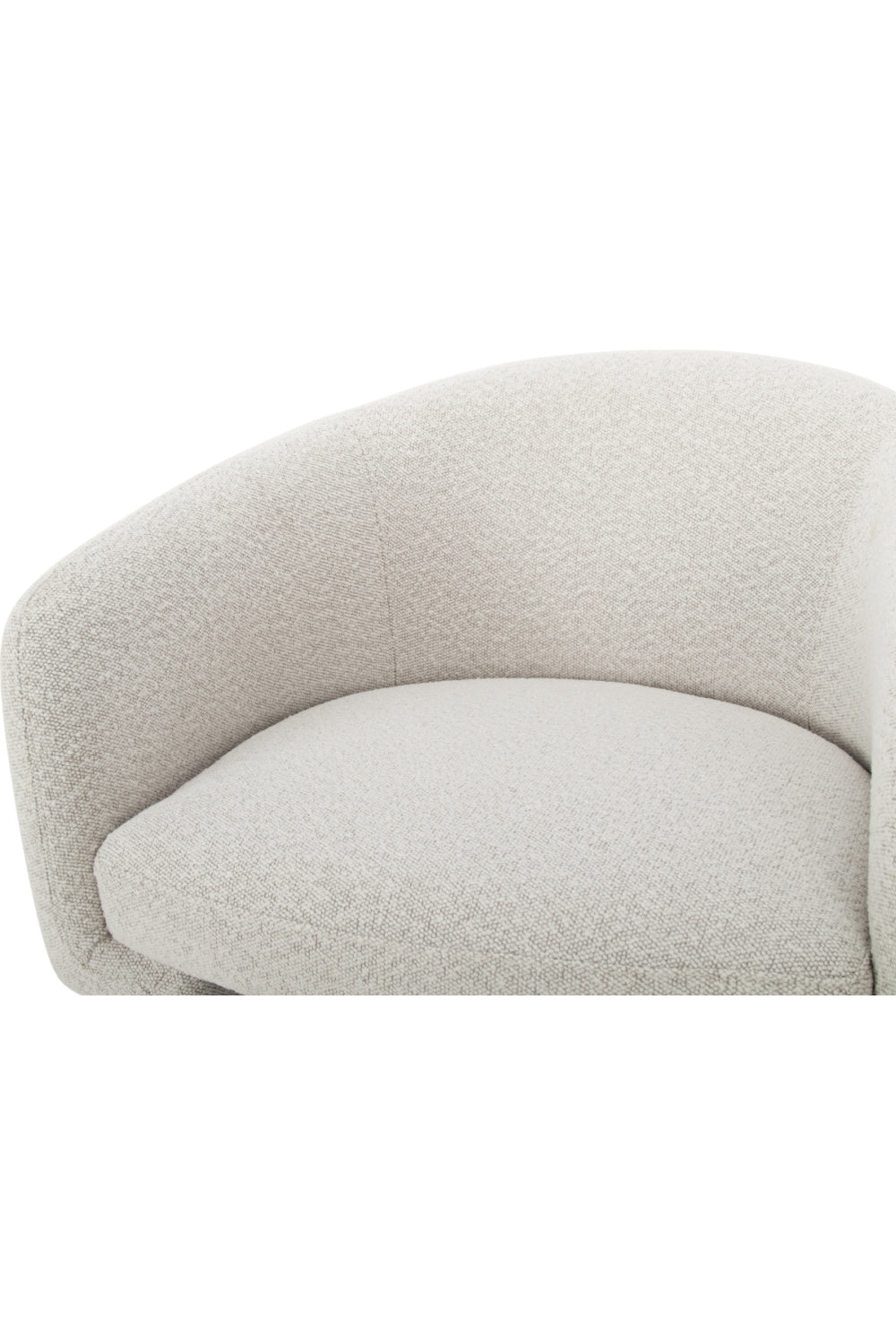 Modern European furniture - White Curved Occasional Chair - www.oroa.com