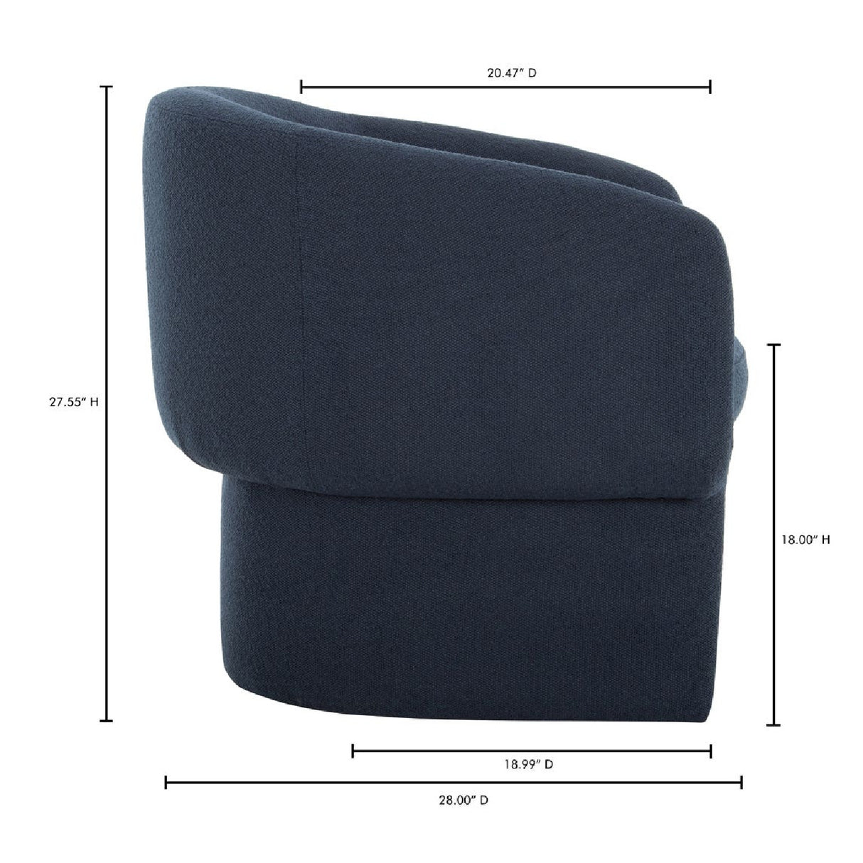 Curved Occasional Chair | Novi Living Franco - www.oroa.com