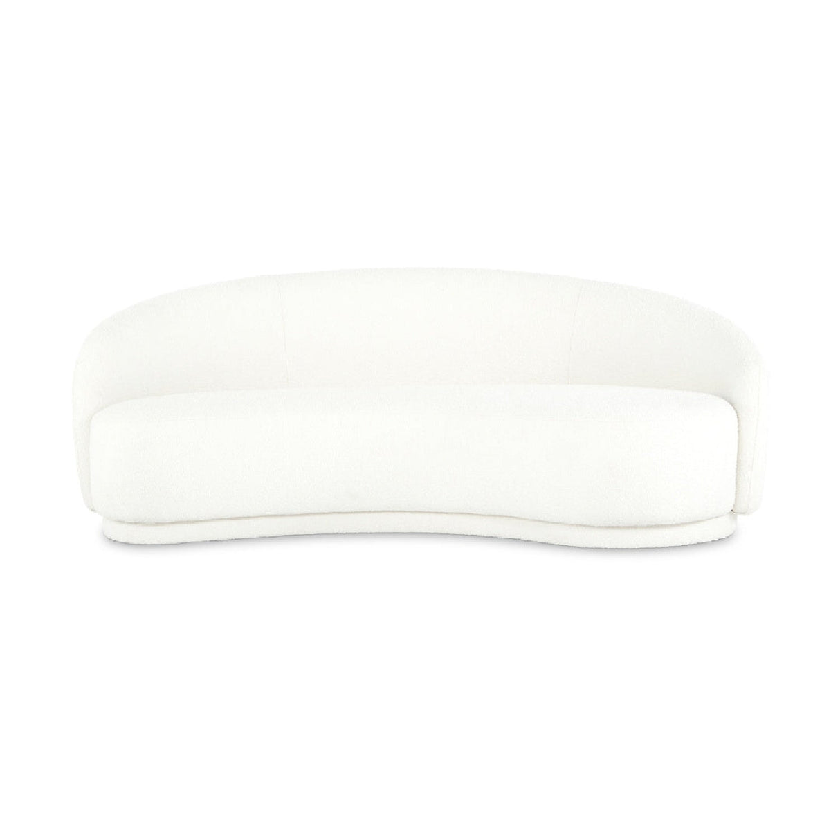 Modern European furniture - Curved Boucle Sofa - www.oroa.com