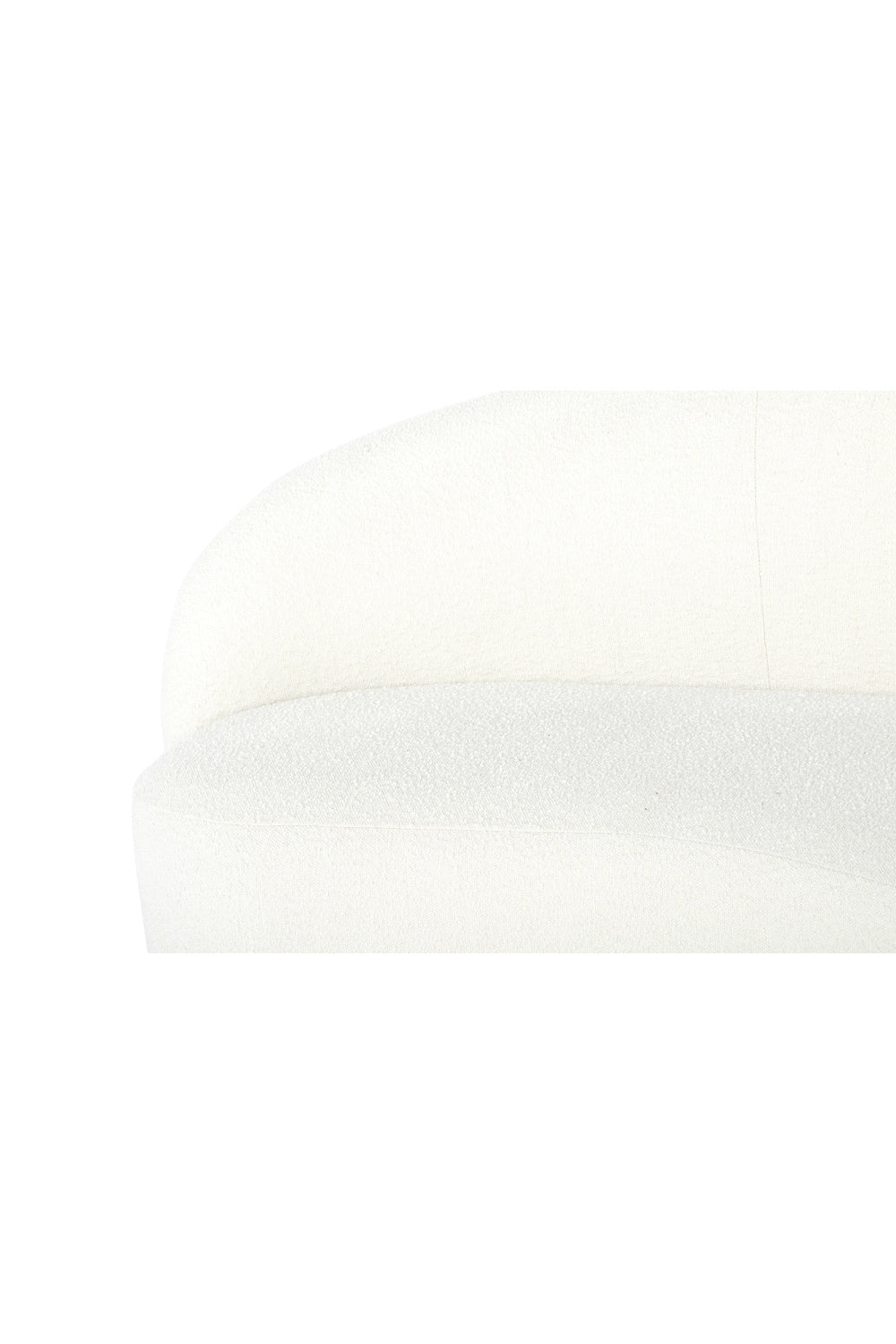 Curved Cream Boucle Sofa | Novi Living Excelsior | Oroa.com