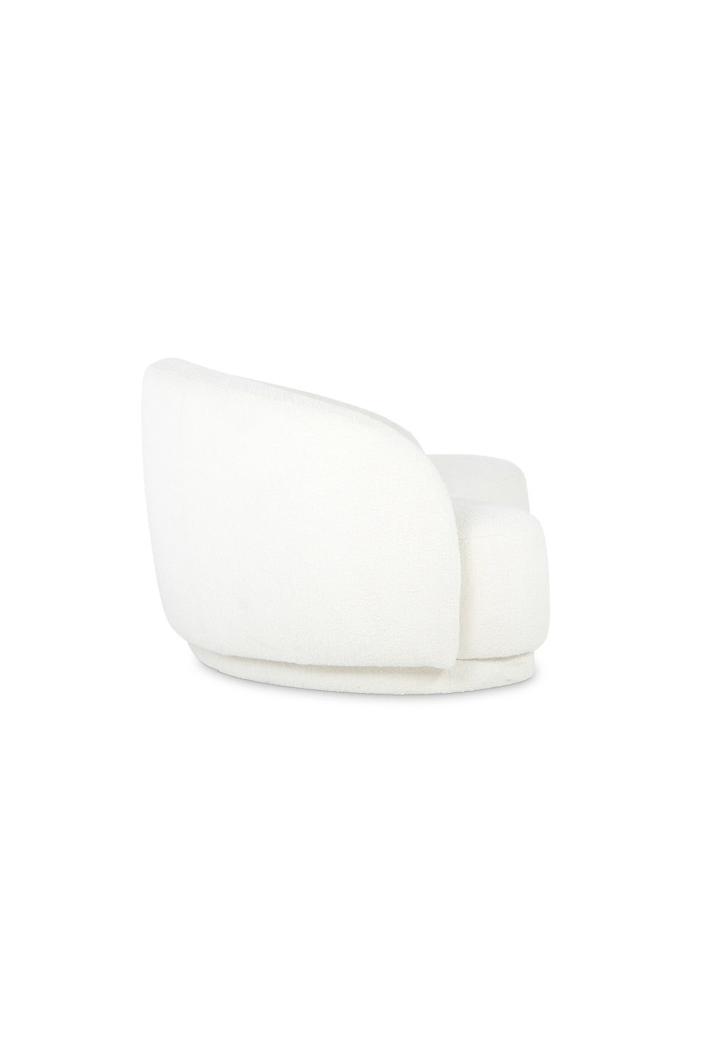 Curved Cream Boucle Sofa | Novi Living Excelsior | Oroa.com