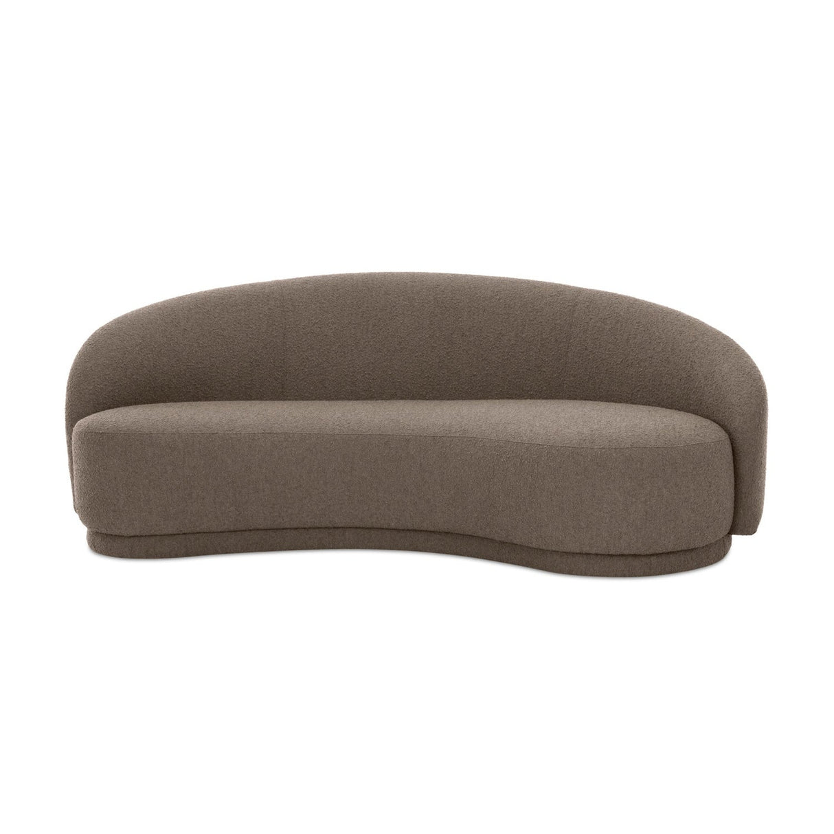 Modern European furniture - Curved Boucle Sofa - www.oroa.com