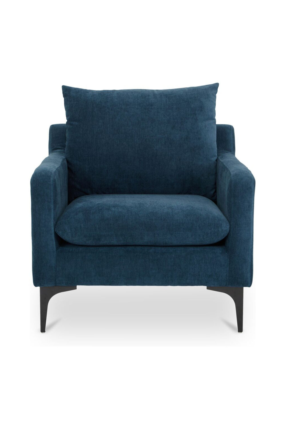 Modern European furniture - Blue Angled-Back Lounge Chair - www.oroa.com