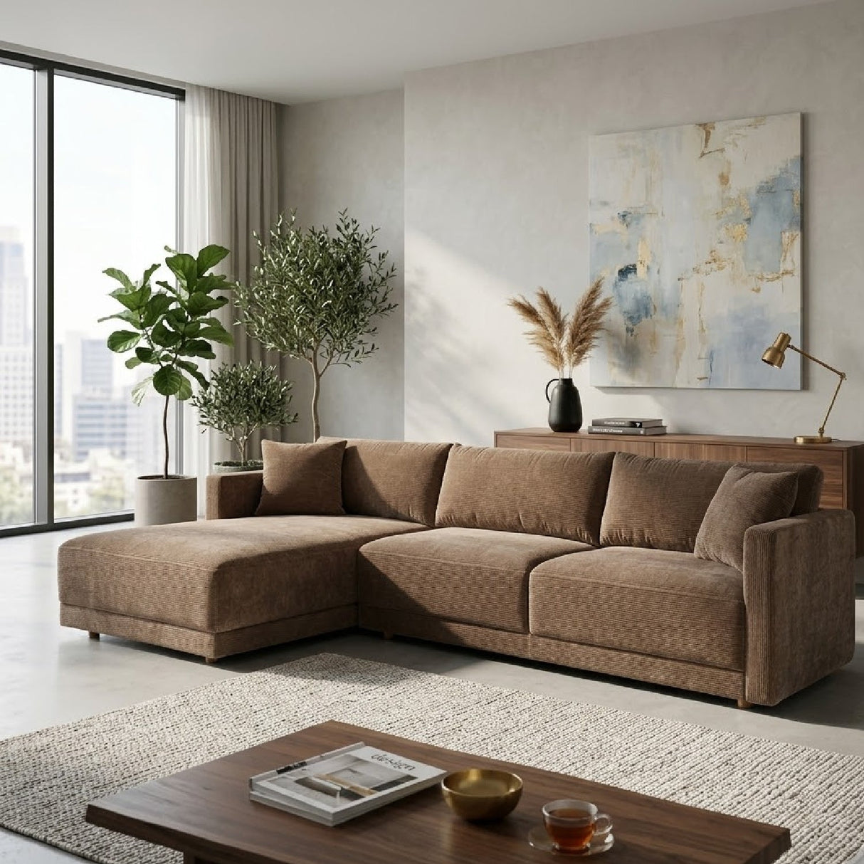 Modern Minimalist Sectional Sofa – Bryn – alternate view 59