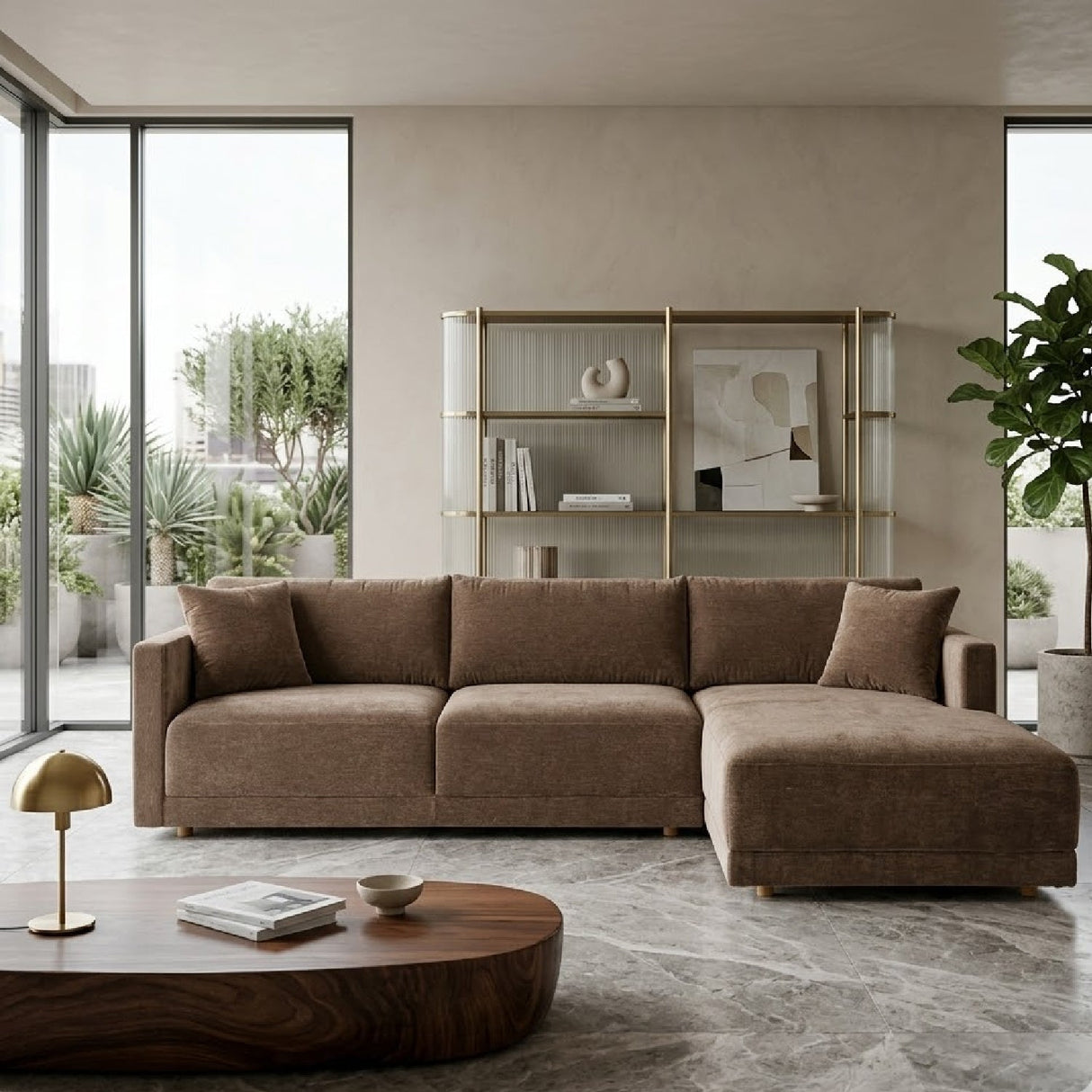 Modern Minimalist Sectional Sofa – Bryn – alternate view 25