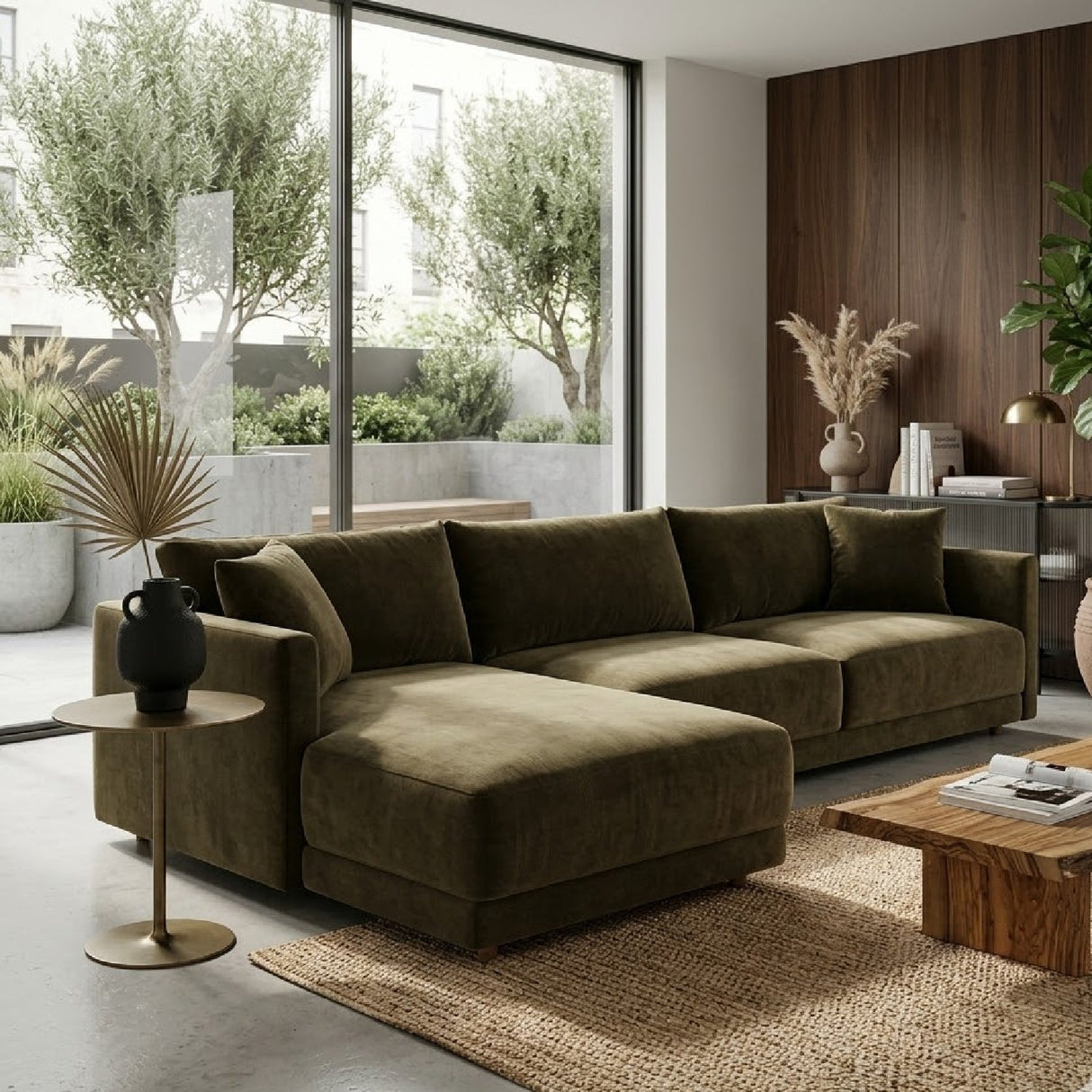 Modern Minimalist Sectional Sofa – Bryn – alternate view 49
