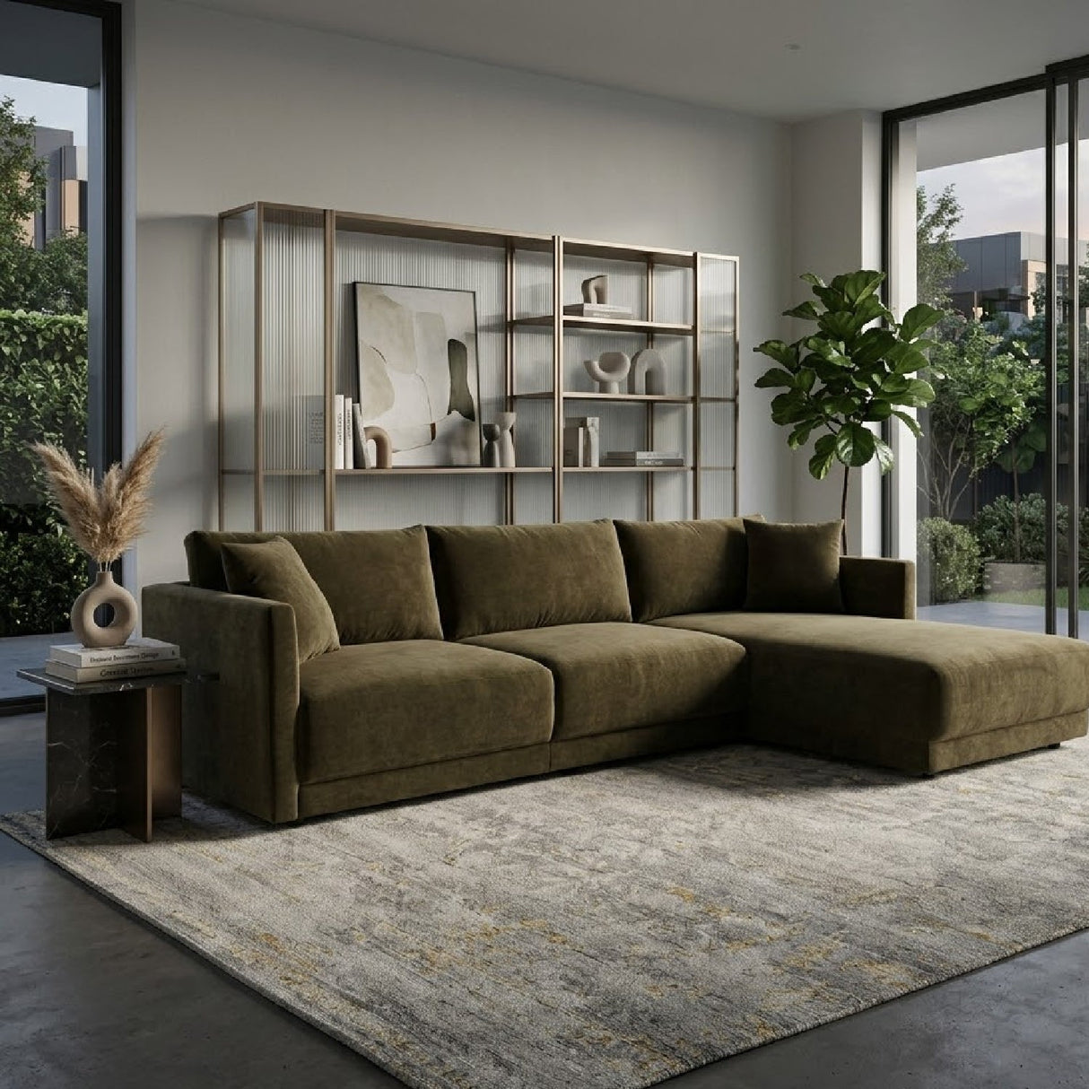 Modern Minimalist Sectional Sofa – Bryn – alternate view 13