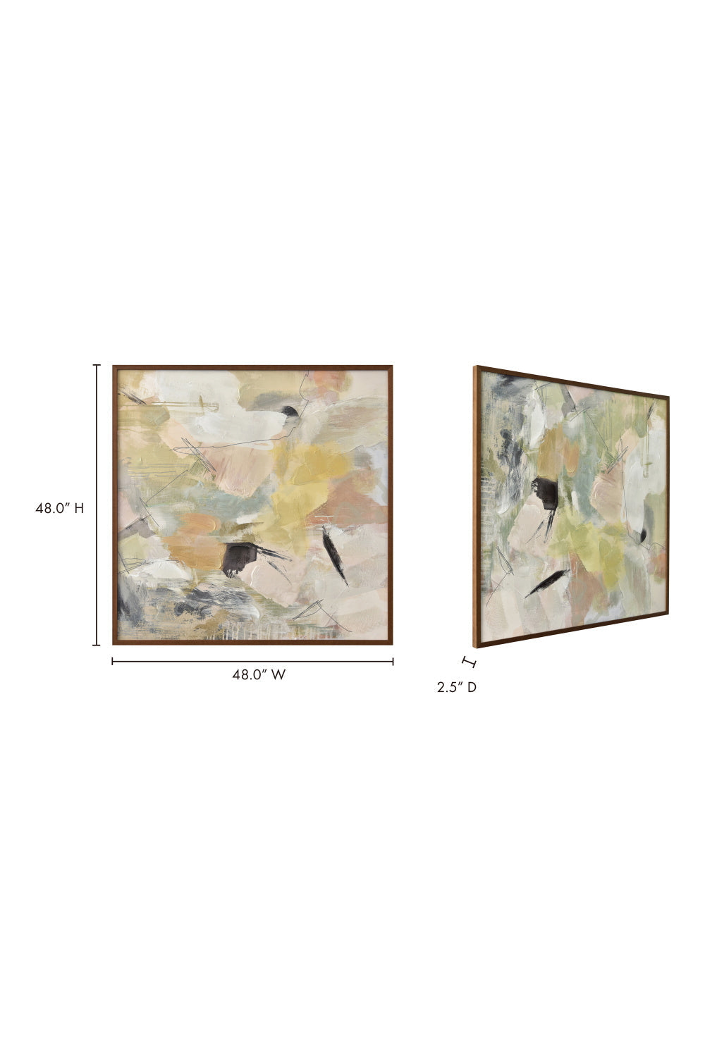 Modern European furniture - Pastel Toned Abstract Painting - www.oroa.com