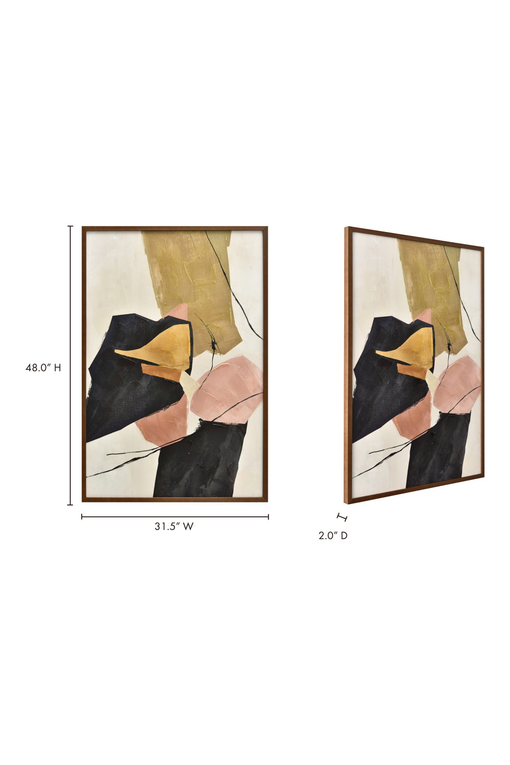 Modern European furniture - 60's Inspired Abstract Painting - www.oroa.com