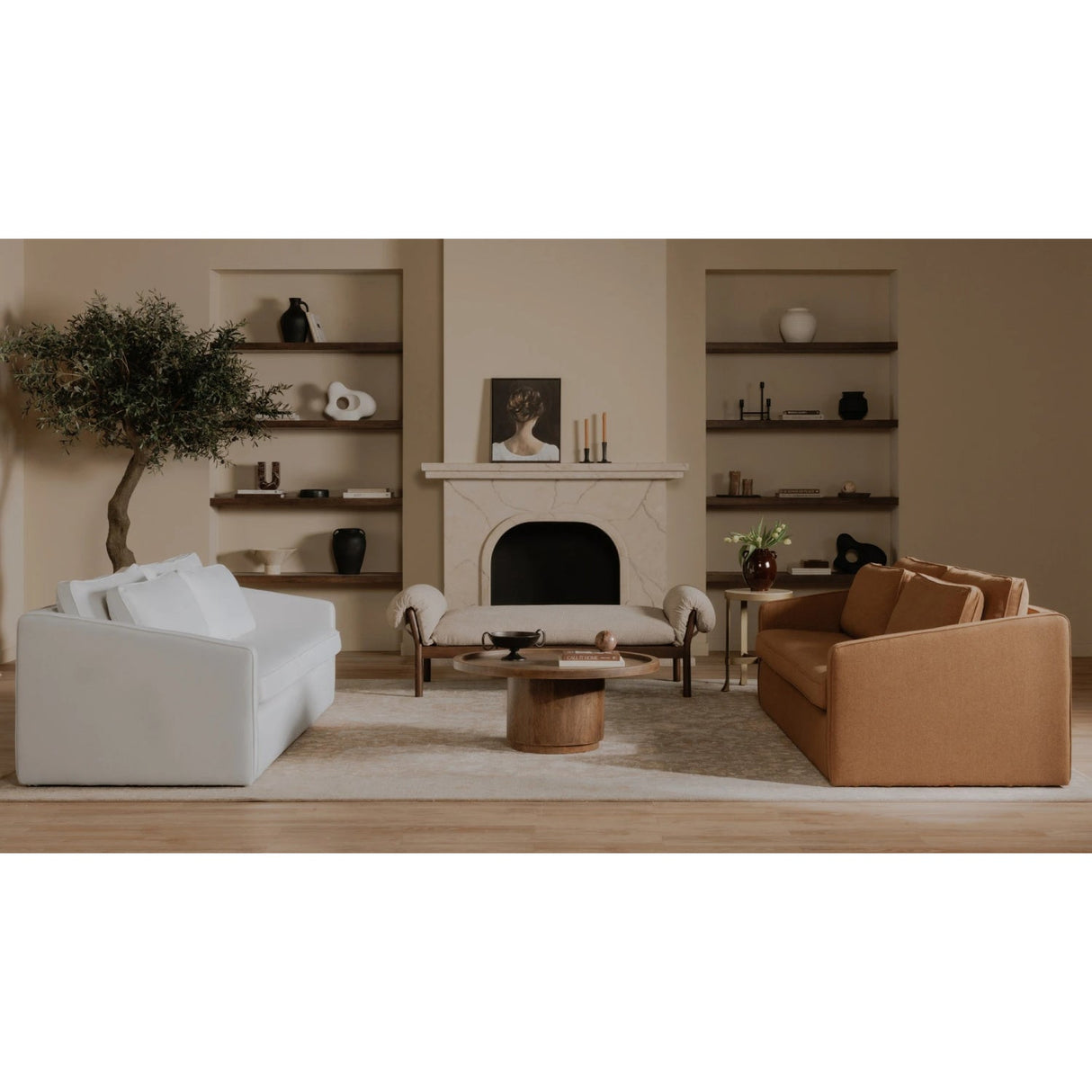 Modern European furniture - Woman's Back Profile Painting - www.oroa.com
