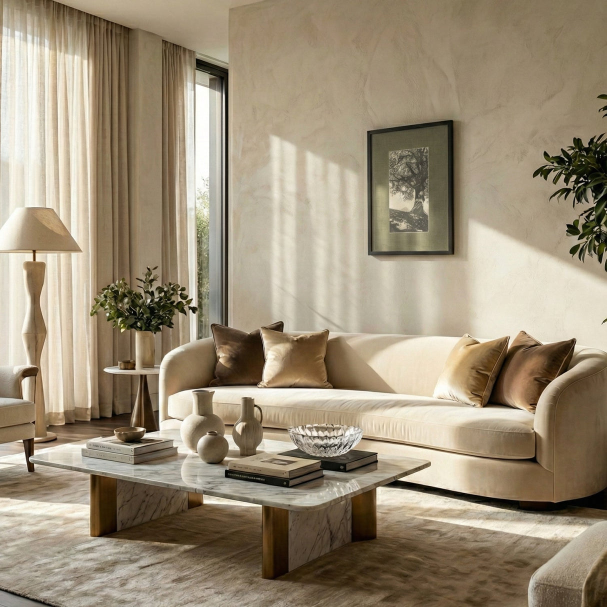 Modern European furniture - Monochromatic Tree Framed Print - www.oroa.com