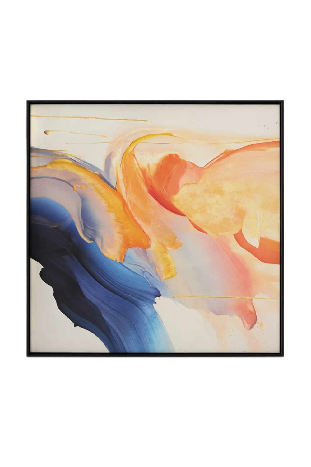 Modern European furniture - Multicolored Framed Abstract Painting - www.oroa.com