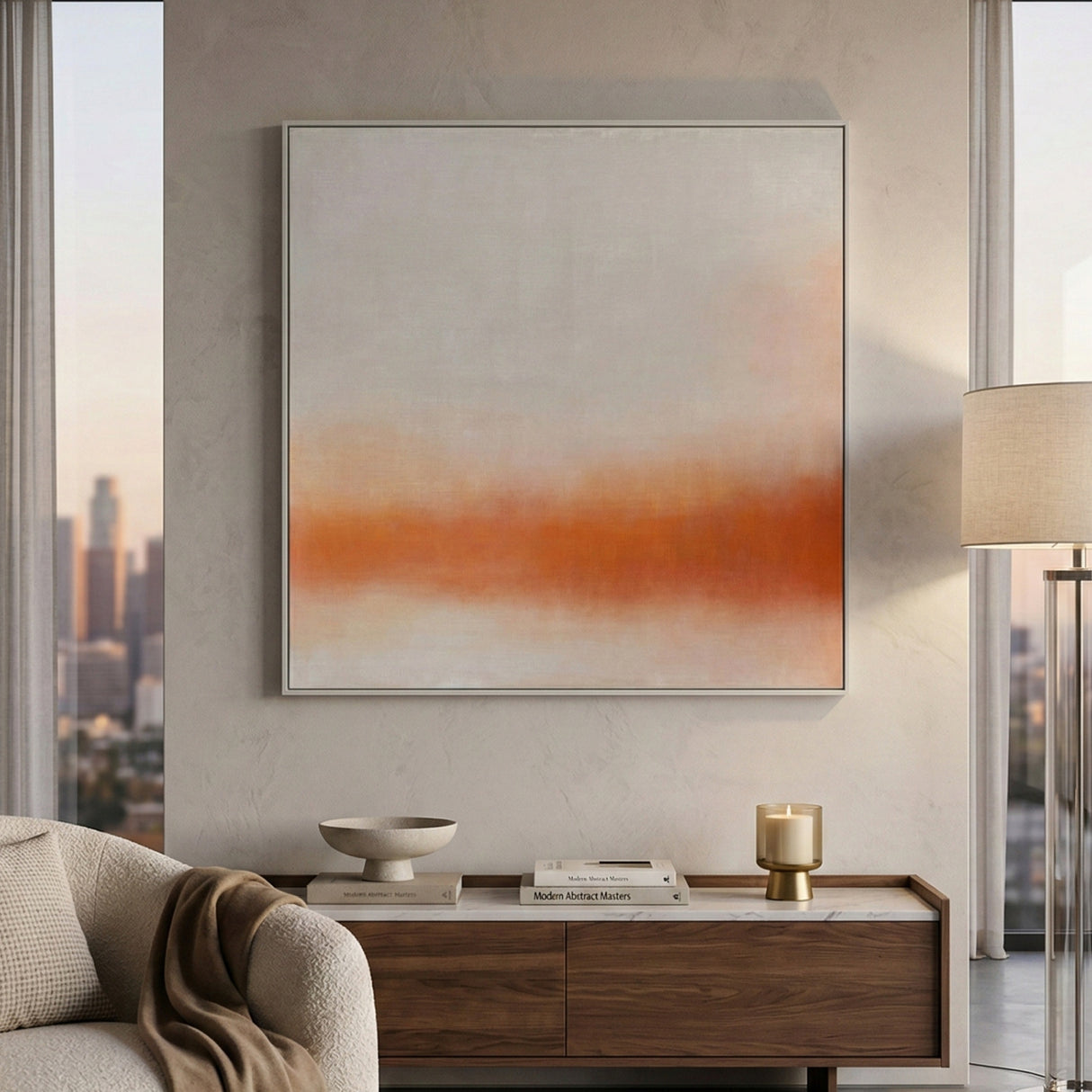 Modern European furniture - Ombre Colored Painting - www.oroa.com
