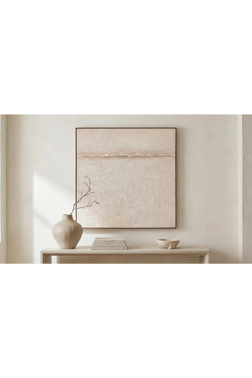 Modern European furniture - Neutral Toned Minimalist Painting - www.oroa.com