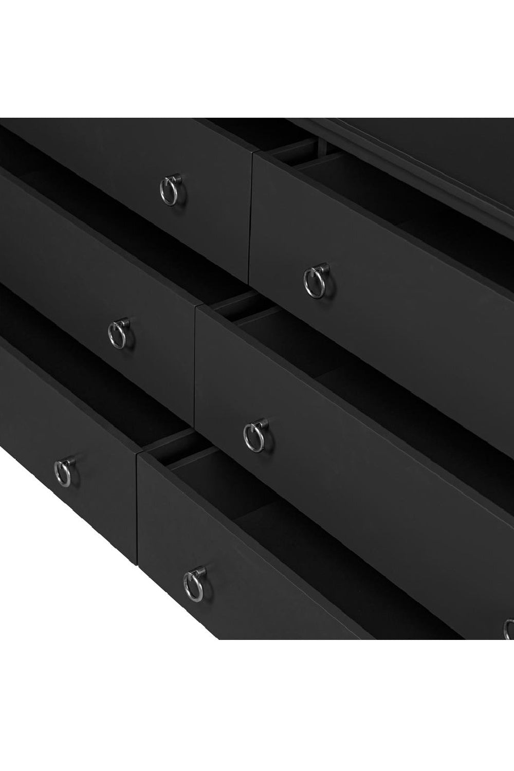 Modern European furniture - 6-Drawer Wooden Dresser - www.oroa.com