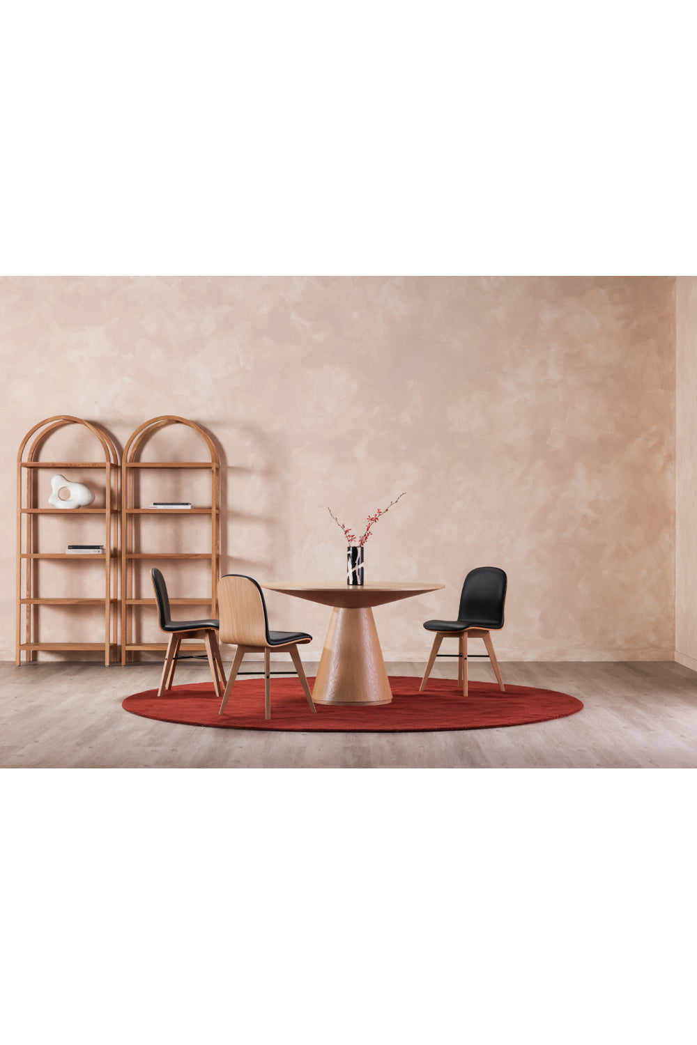 Modern European furniture - Round Wooden Dining Table - www.oroa.com
