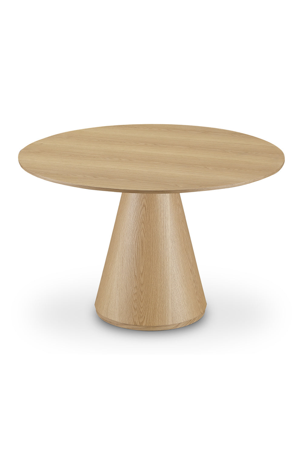 Modern European furniture - Round Oak Veneer Dining Table - www.oroa.com