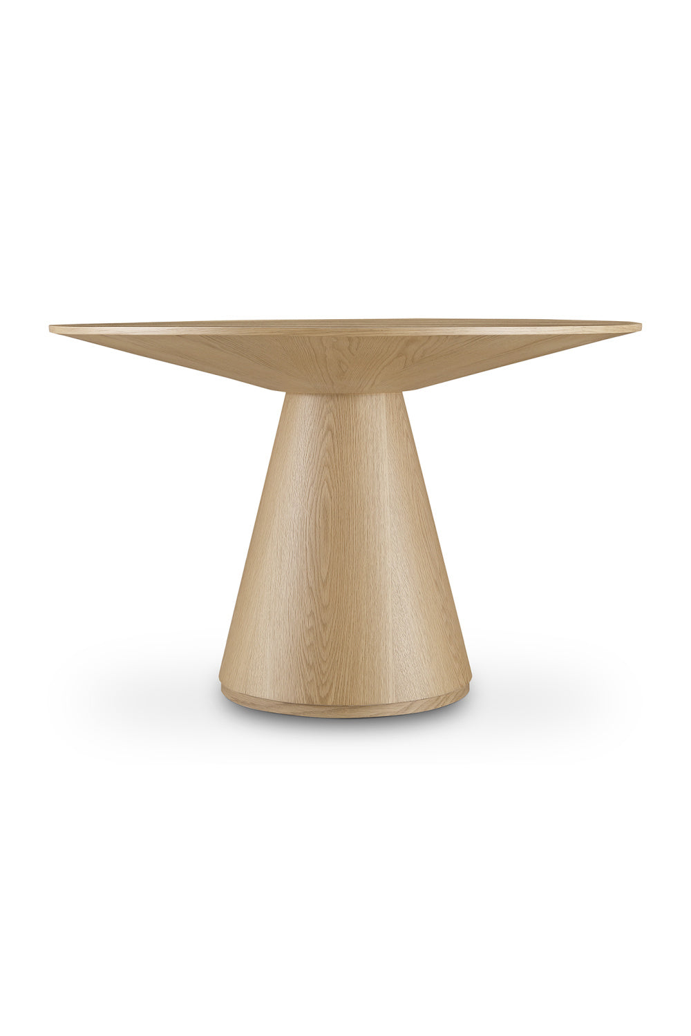 Modern European furniture - Round Oak Veneer Dining Table - www.oroa.com