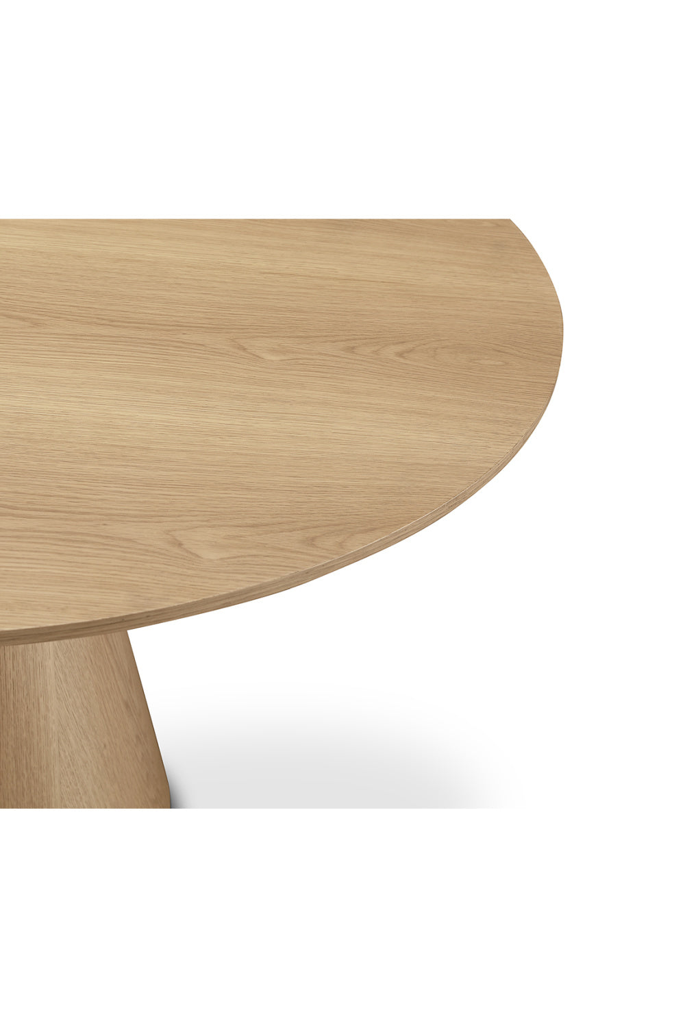 Modern European furniture - Round Oak Veneer Dining Table - www.oroa.com