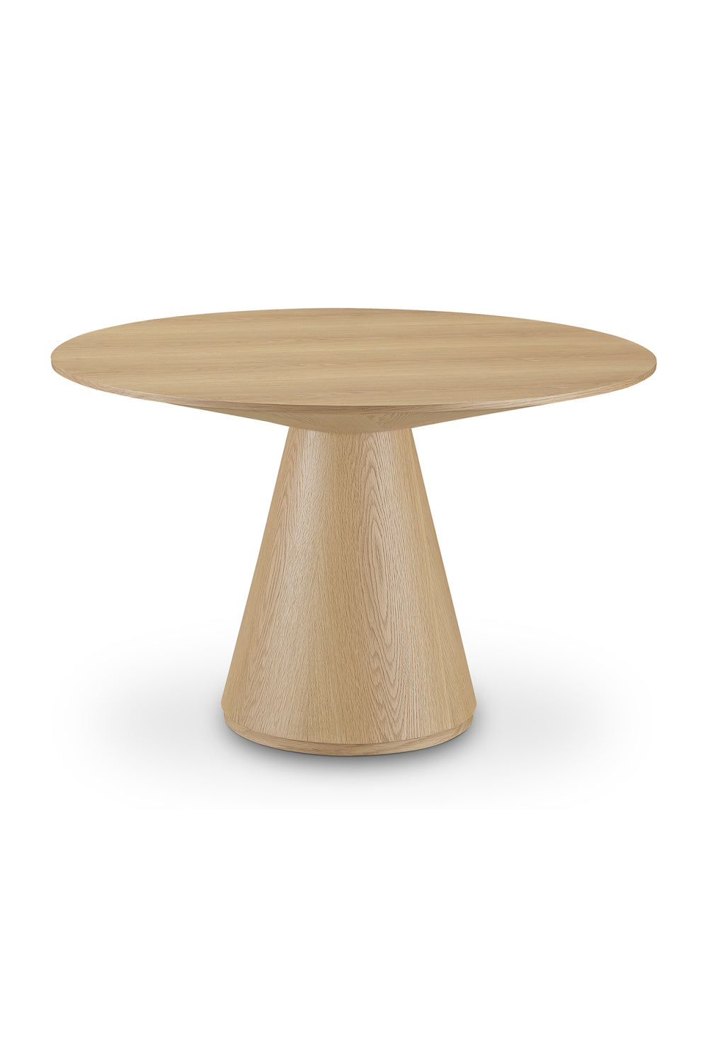 Modern European furniture - Round Oak Veneer Dining Table - www.oroa.com