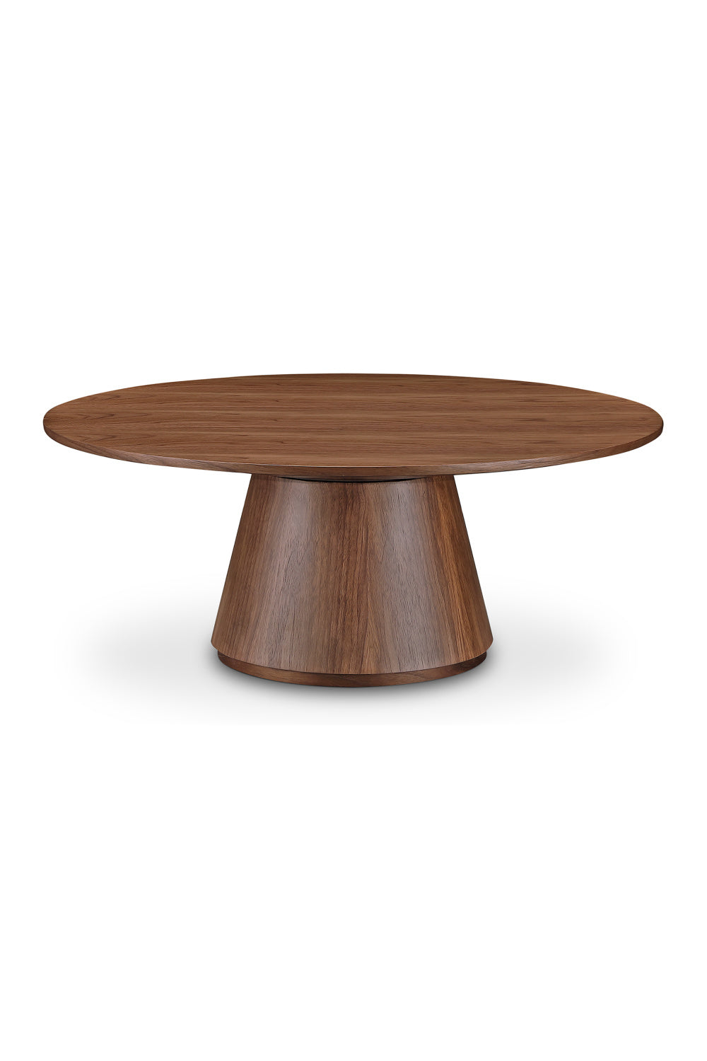 Modern European furniture - Round Oak Veneer Coffee Table - www.oroa.com