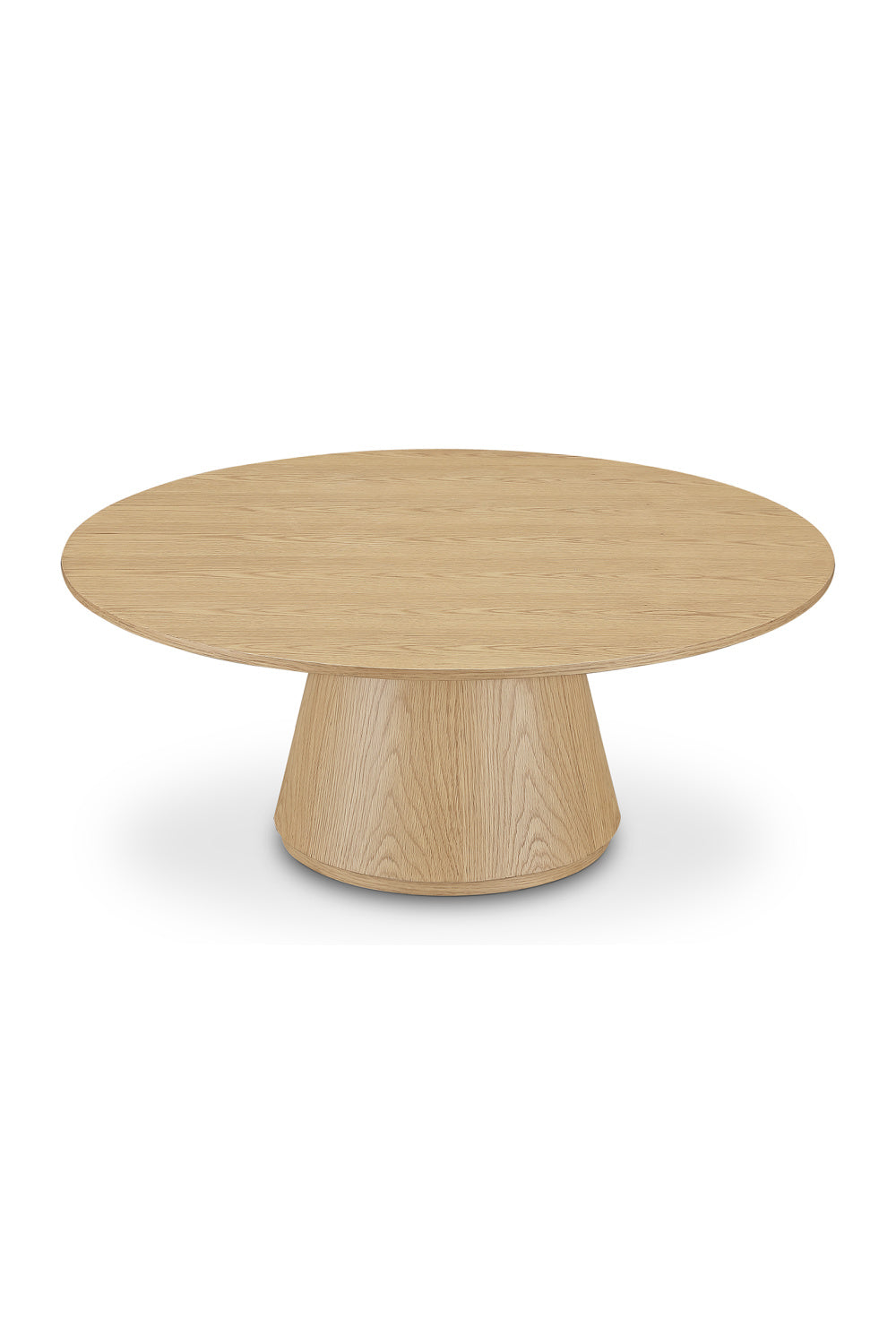 Modern European furniture - Round Oak Veneer Coffee Table - www.oroa.com