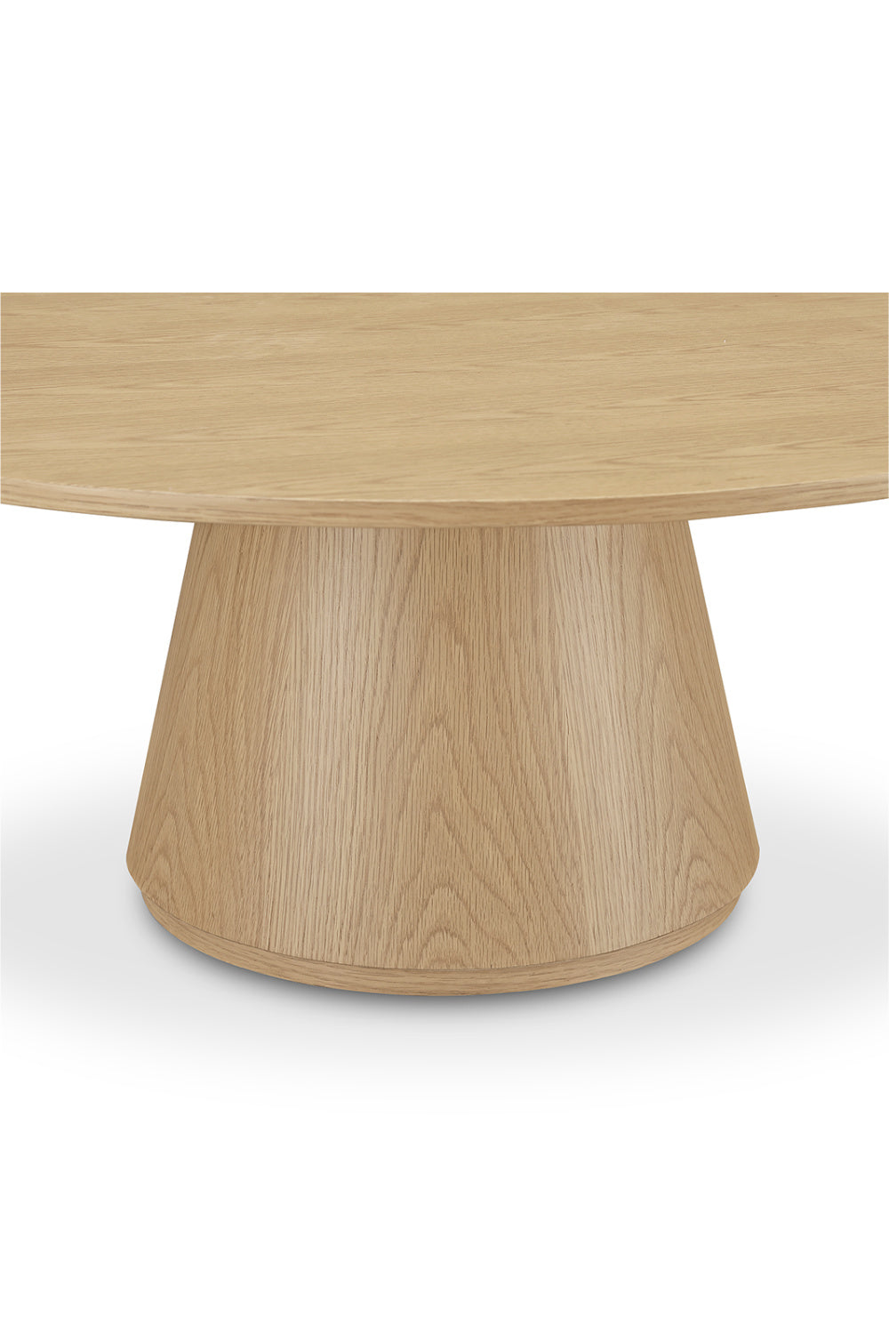 Modern European furniture - Round Oak Veneer Coffee Table - www.oroa.com