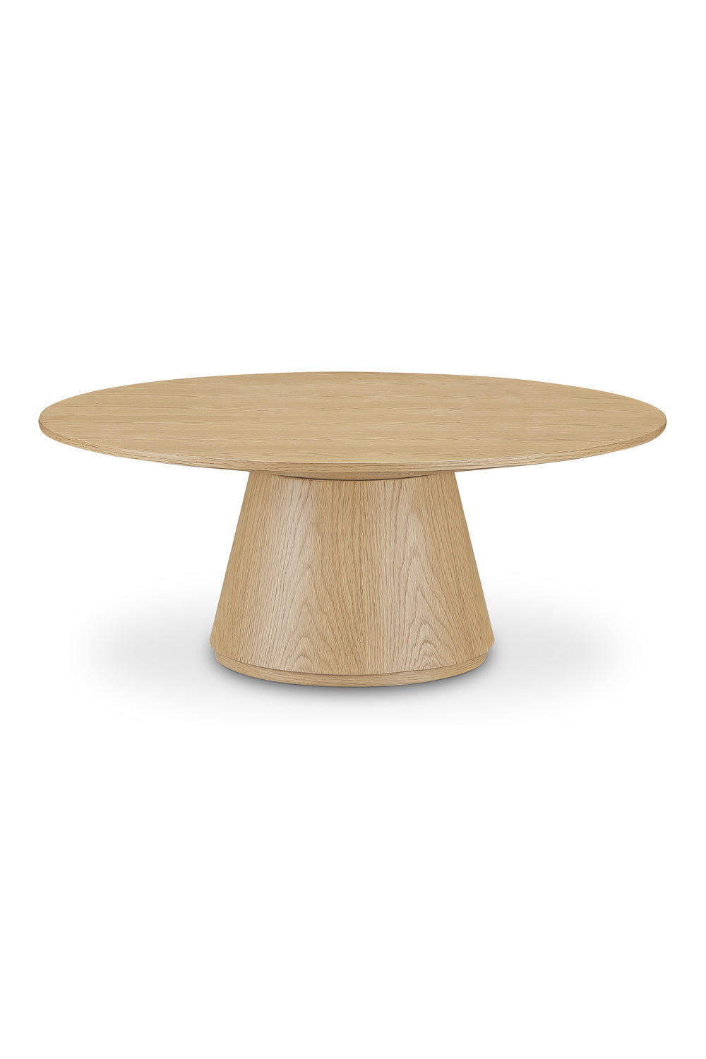 Modern European furniture - Round Oak Veneer Coffee Table - www.oroa.com