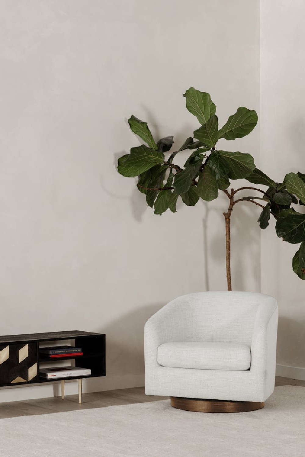 Modern European furniture - Curved Swivel Accent Chair - www.oroa.com