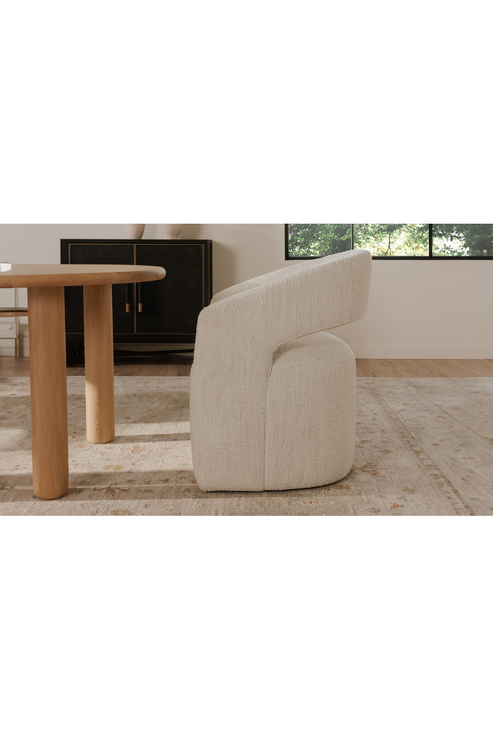 Split-Back Rolling Dining Chair | Novi Living Barrow | Oroa.com