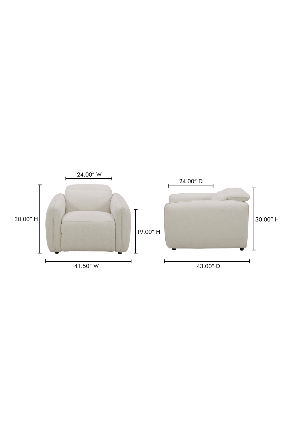 Modern European furniture - Power Recliner Lounge Chair - www.oroa.com