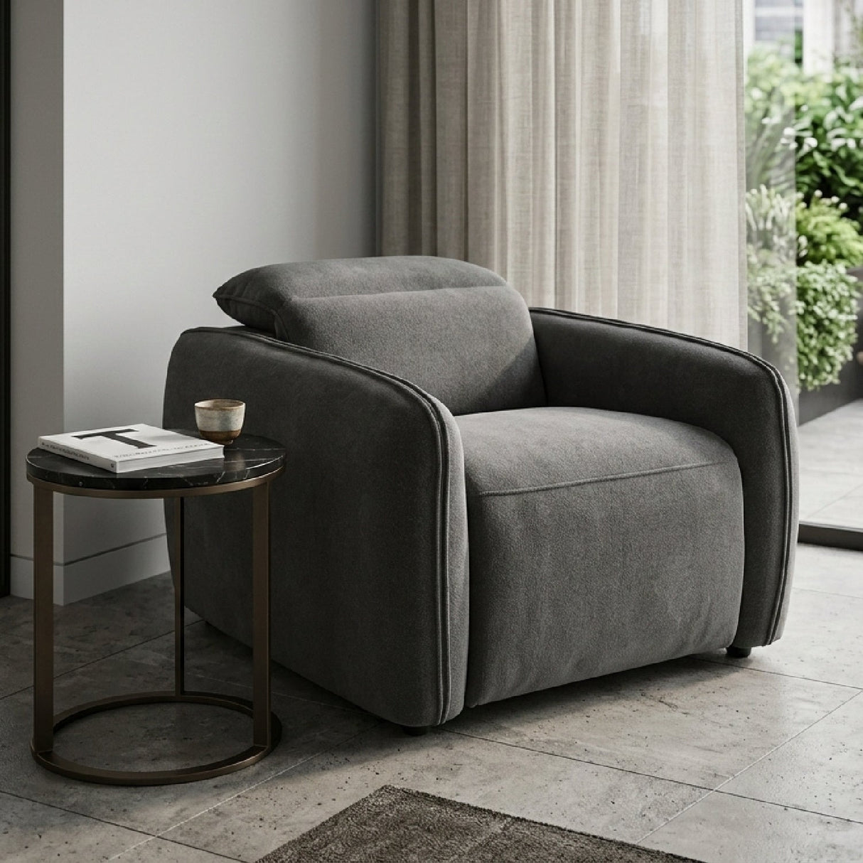Modern European furniture - Power Recliner Lounge Chair - www.oroa.com
