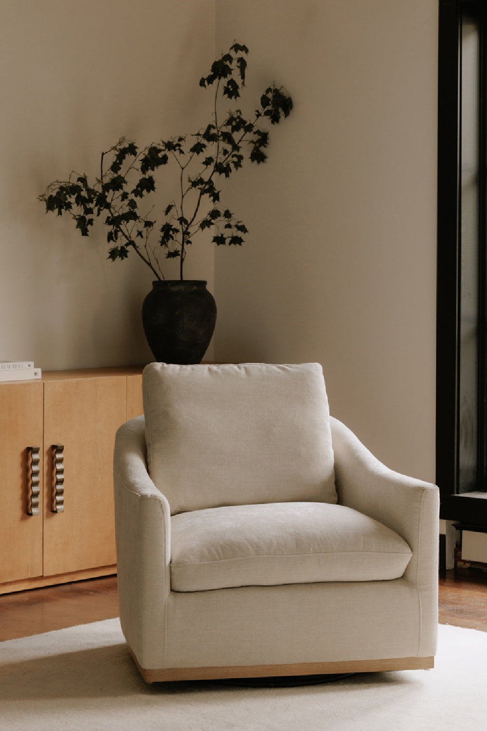 Modern European furniture - Barrel Back Swivel Lounge Chair - www.oroa.com | Oroa.com