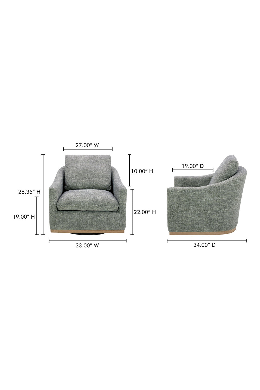 Modern European furniture - Barrel Back Swivel Lounge Chair - www.oroa.com